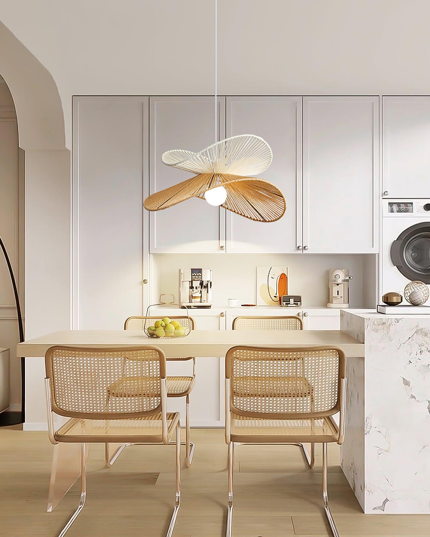 Pendant Lamp Woven Hemp Shade Sculptural Natural Modern - Neutralighting