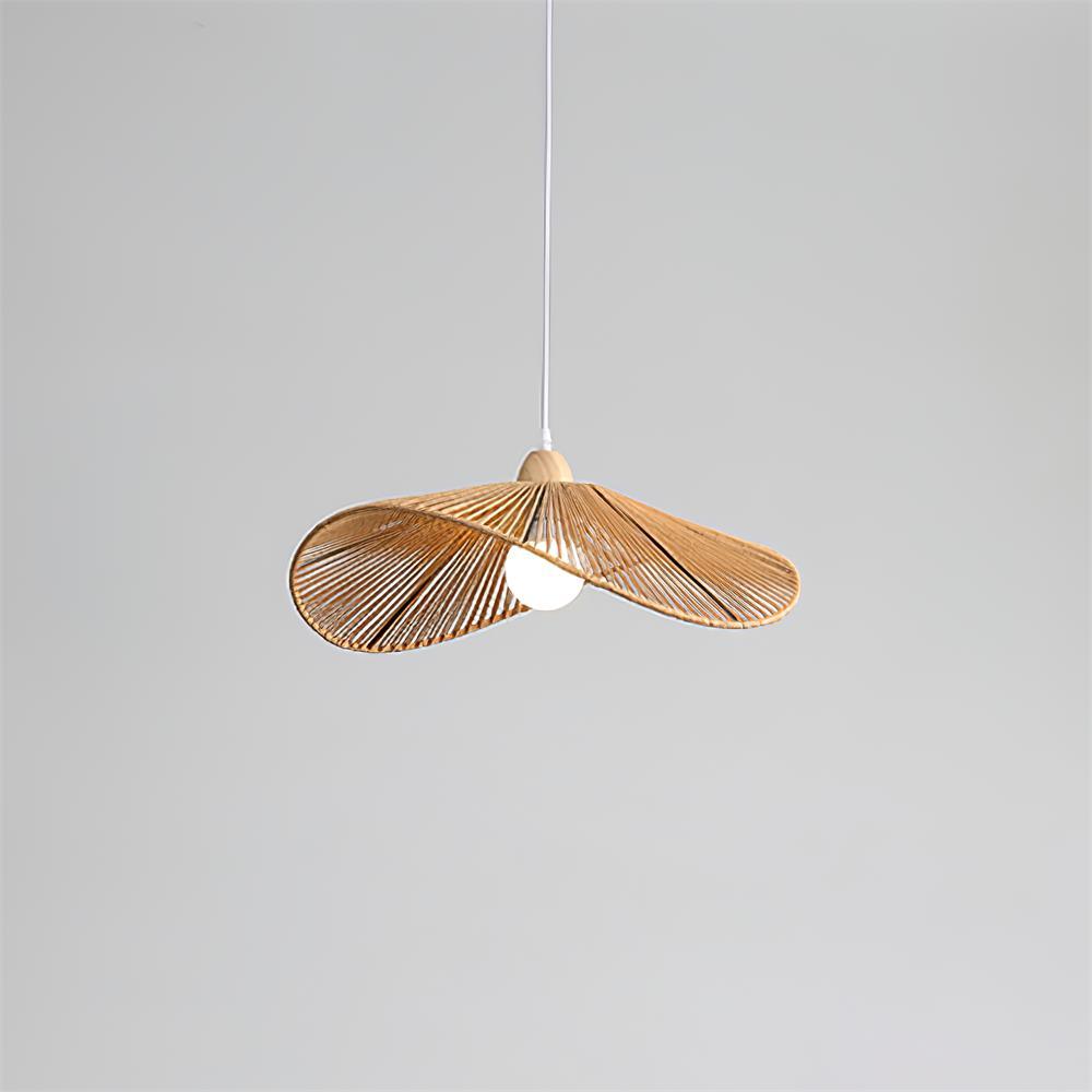 Pendant Lamp Woven Hemp Shade Sculptural Natural Modern - Neutralighting