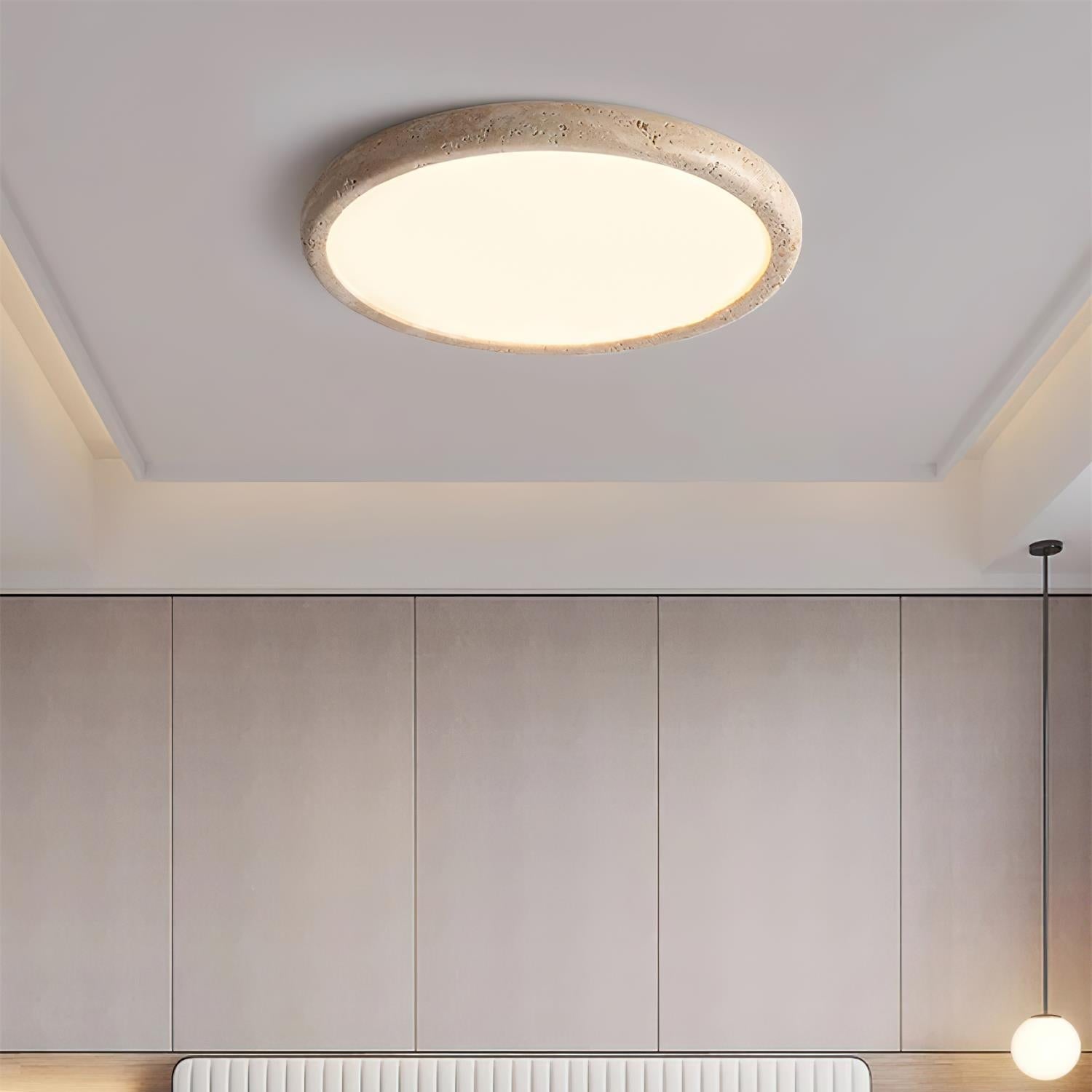 Lunaro Travertine Ceiling Light - Neutralighting