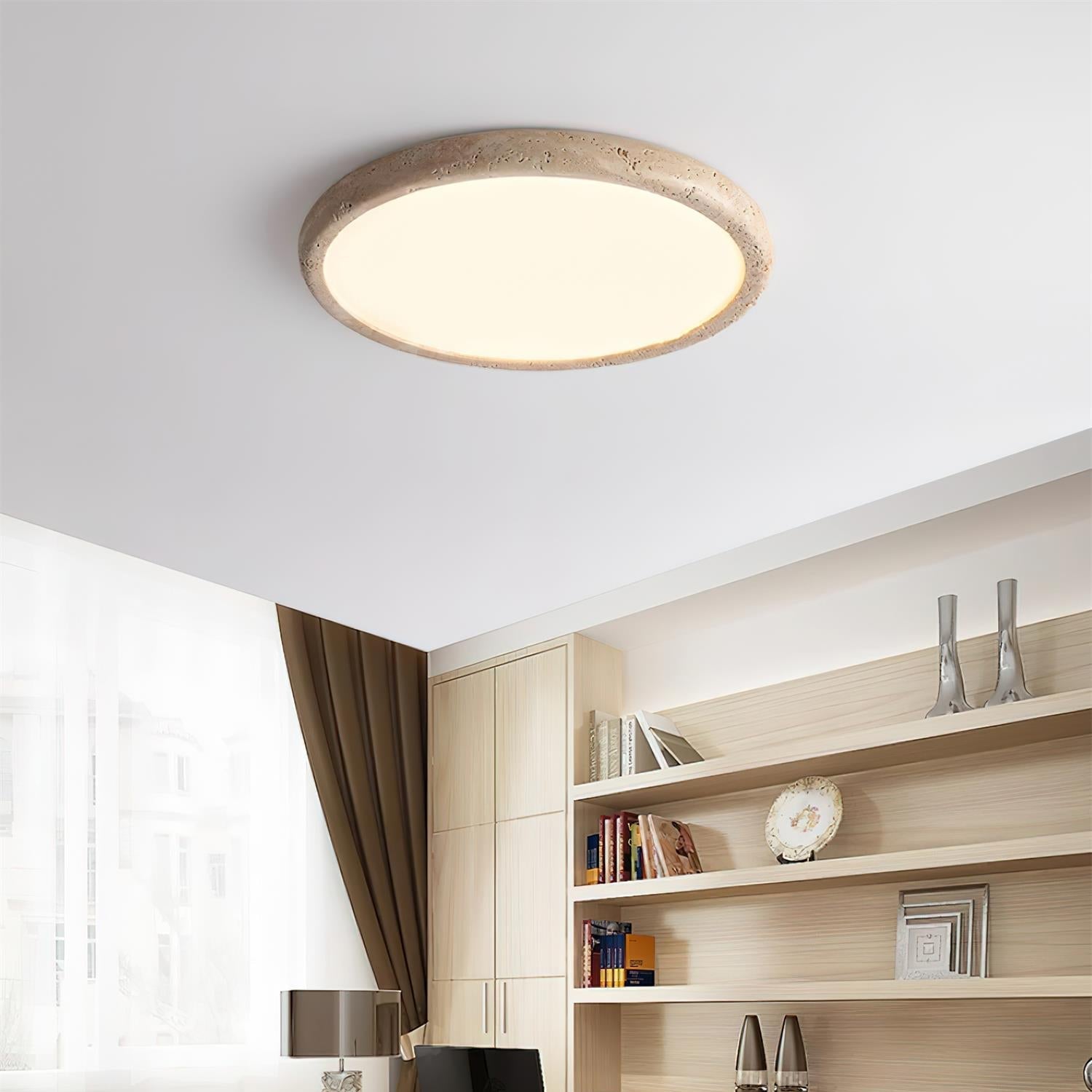 Lunaro Travertine Ceiling Light - Neutralighting