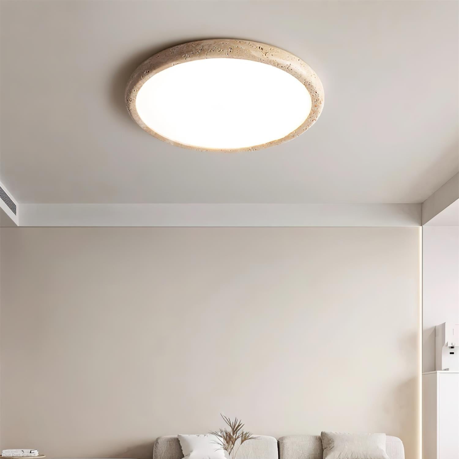 Lunaro Travertine Ceiling Light - Neutralighting