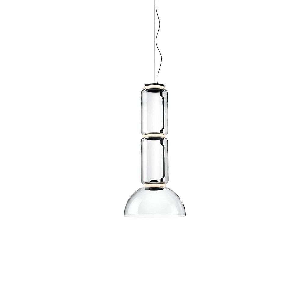 Virelo Stacked Glass Cylinder Pendant Light - Neutralighting