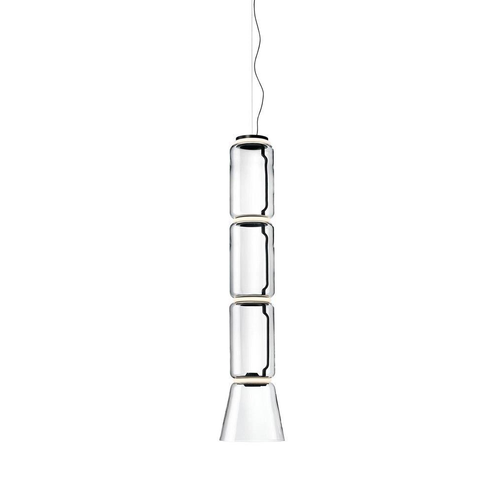 Virelo Stacked Glass Cylinder Pendant Light - Neutralighting