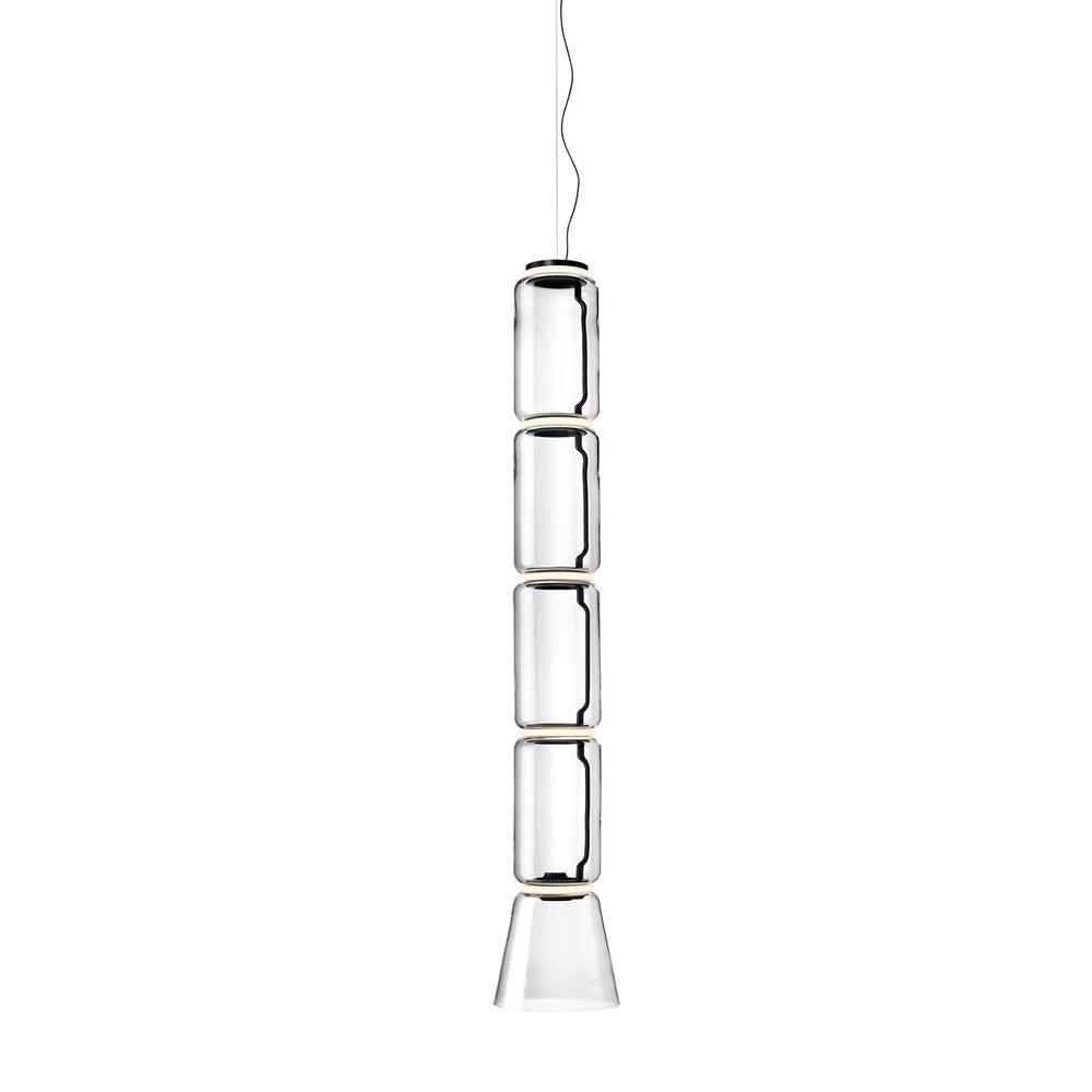 Virelo Stacked Glass Cylinder Pendant Light - Neutralighting