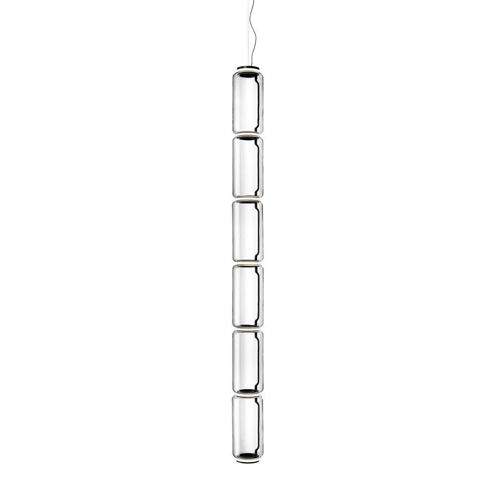 Virelo Stacked Glass Cylinder Pendant Light - Neutralighting