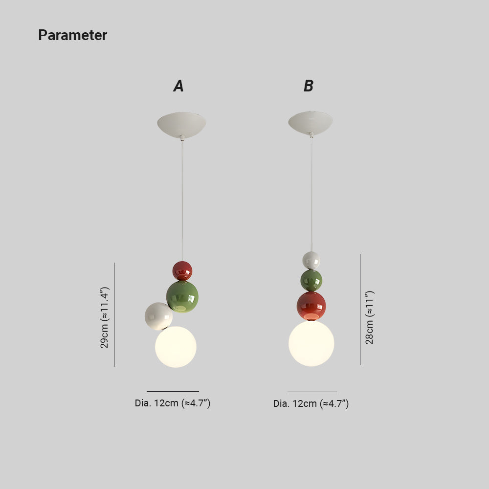 Valentina Modern LED Pendant Light White Metal Bedroom Living Room - Neutralighting