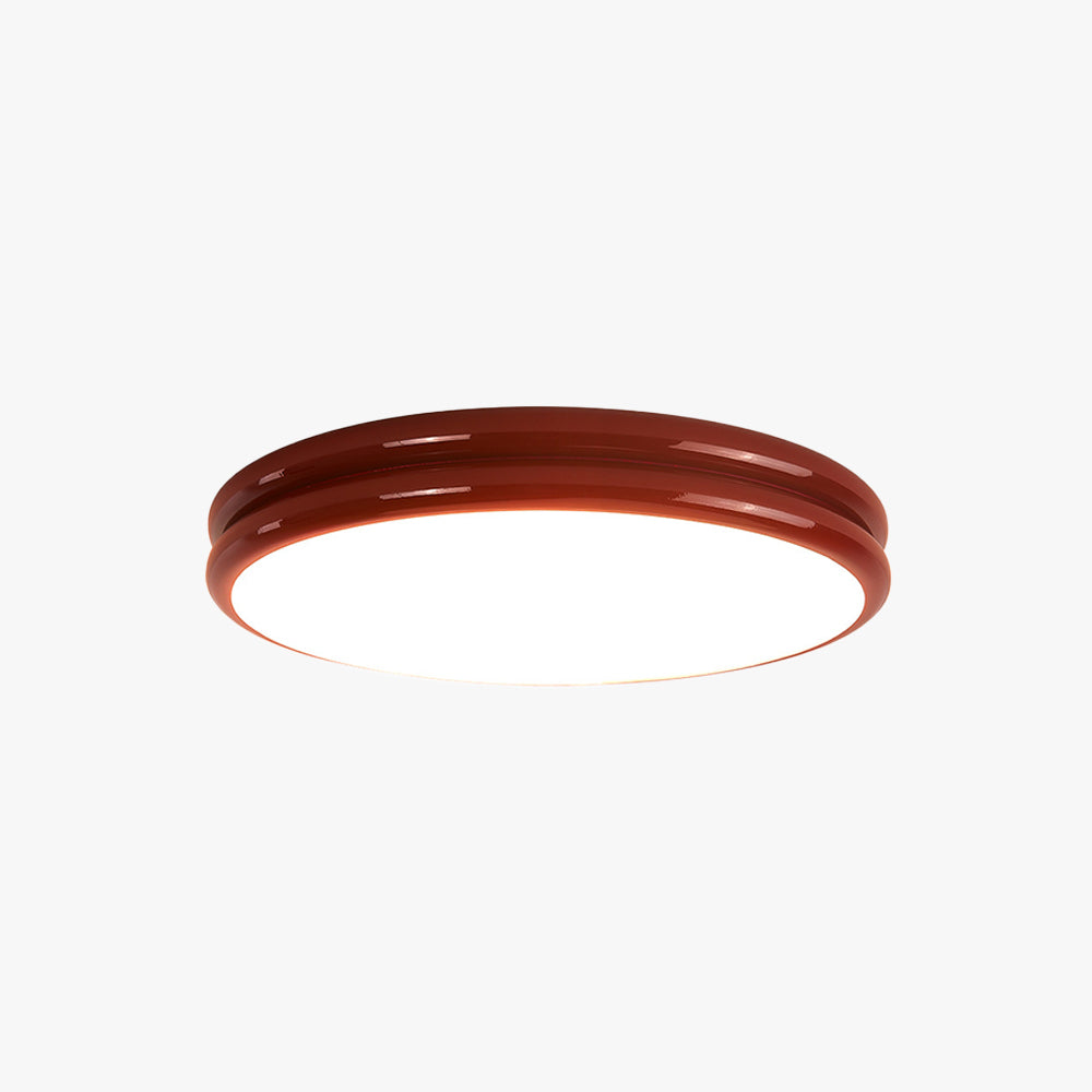 Valentina Minimalism Colorful Flush Mount Ceiling Light Double-layered Design