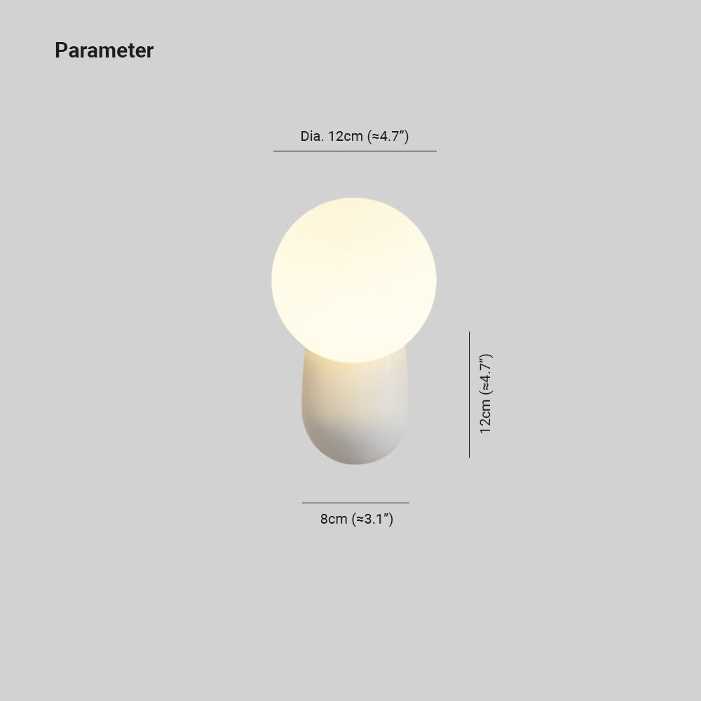 Valentina Modern LED Indoor Wall Lamp Lovely Resin Glass Bedroom/Living Room