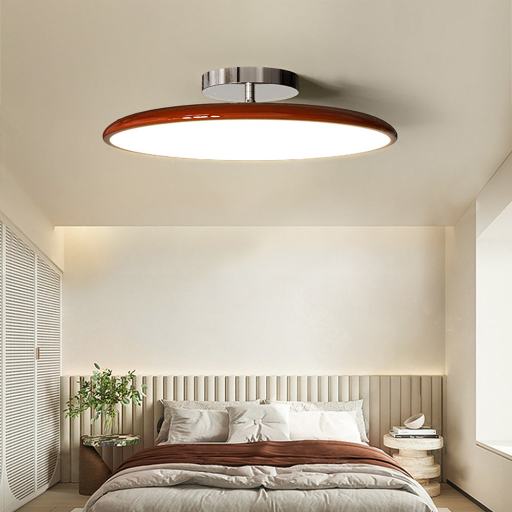 Valentina Vintage Flush Mount Ceiling Light Metal Red/White/Green LED Bedroom - Neutralighting