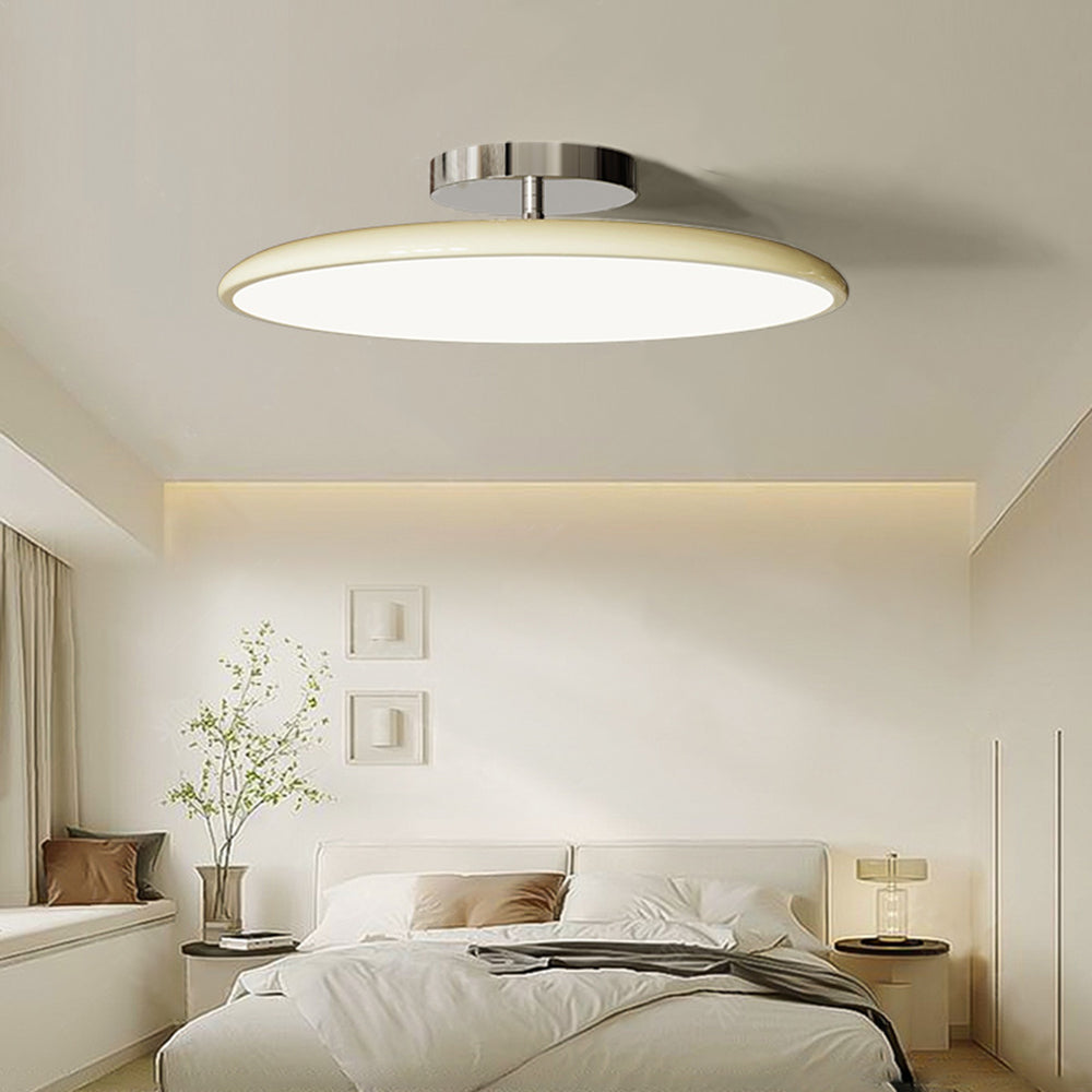Valentina Vintage Flush Mount Ceiling Light Metal Red/White/Green LED Bedroom - Neutralighting