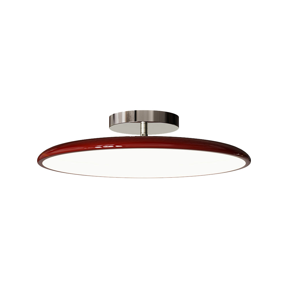 Valentina Vintage Flush Mount Ceiling Light Metal Red/White/Green LED Bedroom - Neutralighting