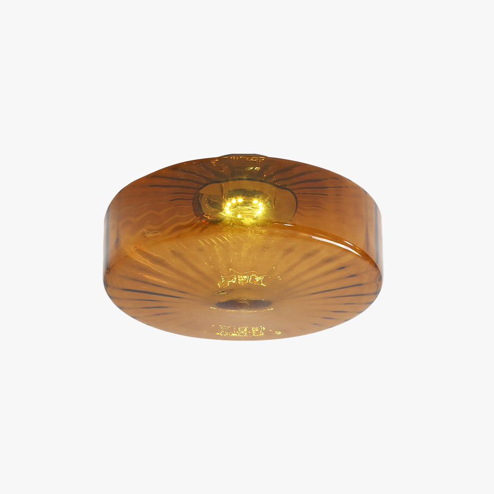 June Amber Glass Ceiling Light