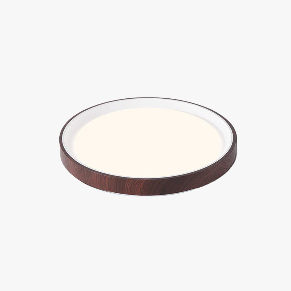 Arisha Modern LED Flush Mount Ceiling Light White Wood Kitchen - Neutralighting