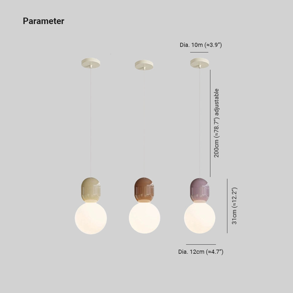 Valentina Modern Minimalist Glass/Metal Pendant Light Dining Room - Neutralighting