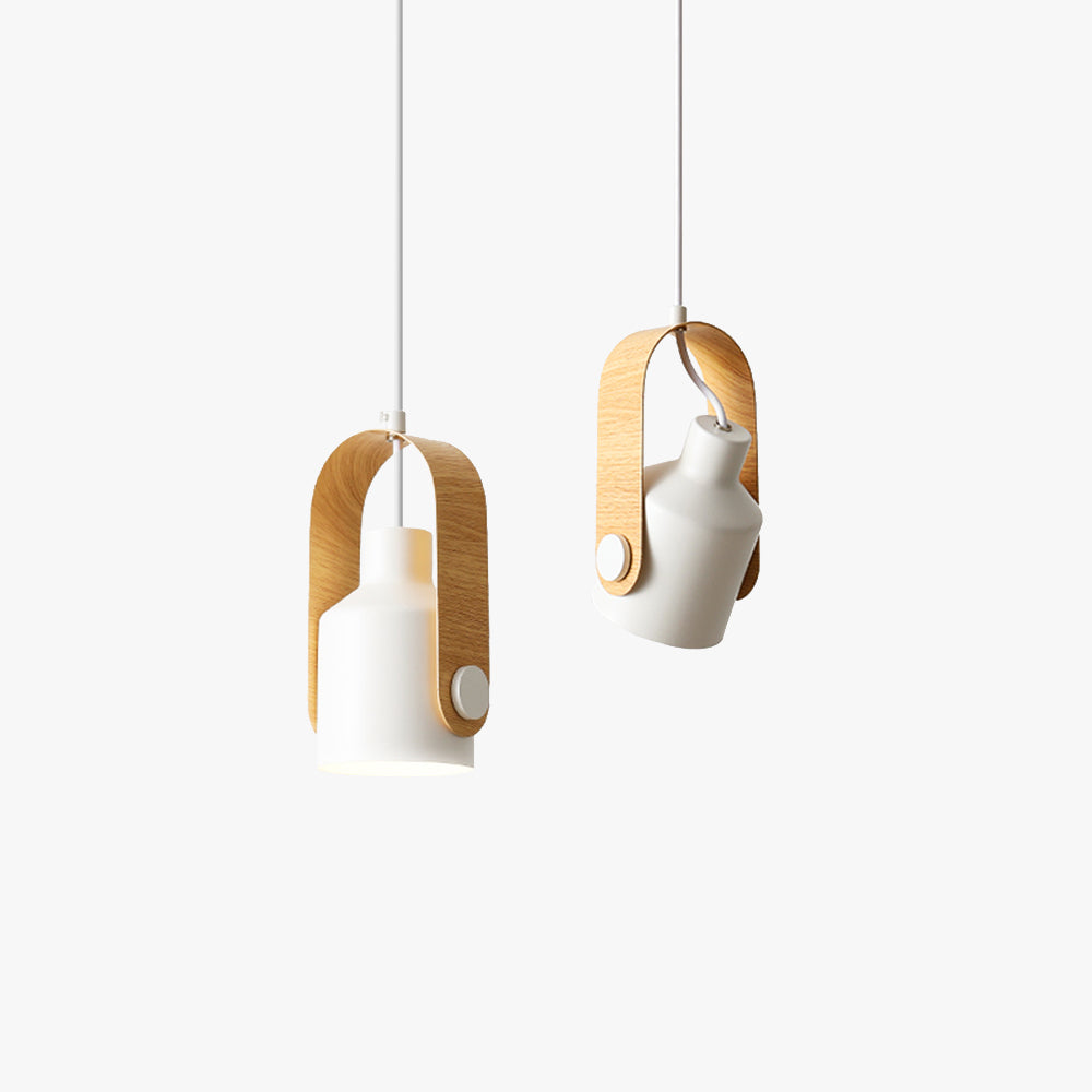 Valentina Modern Metal LED Pendant Light White Green Black Bedroom - Neutralighting