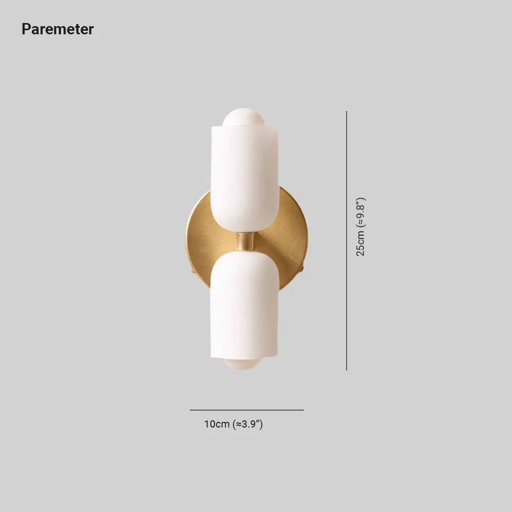 Valentina Modern LED Indoor Wall Lamp Gold Black Living Room Bedroom - Neutralighting