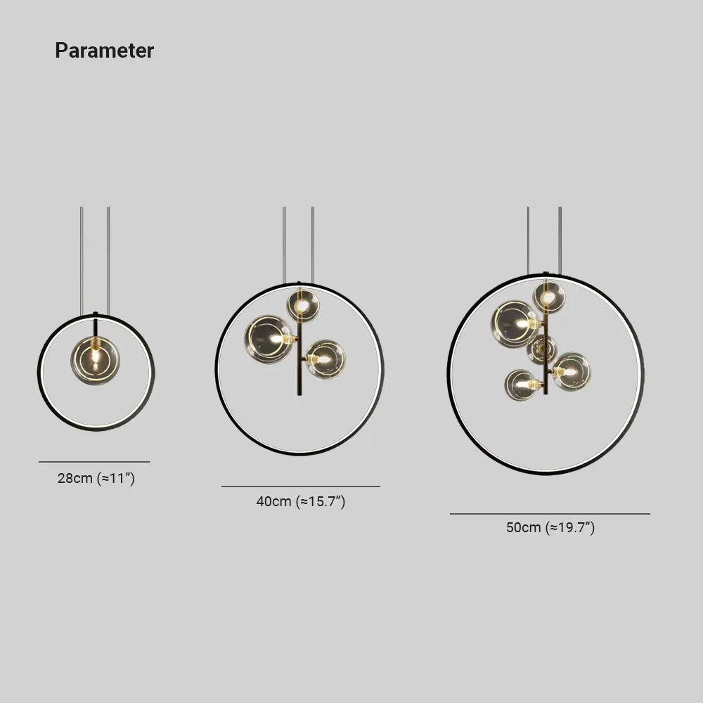 Arisha Nordic Glass Bubbles LED Modern Pendant Light for Dining Room - Neutralighting