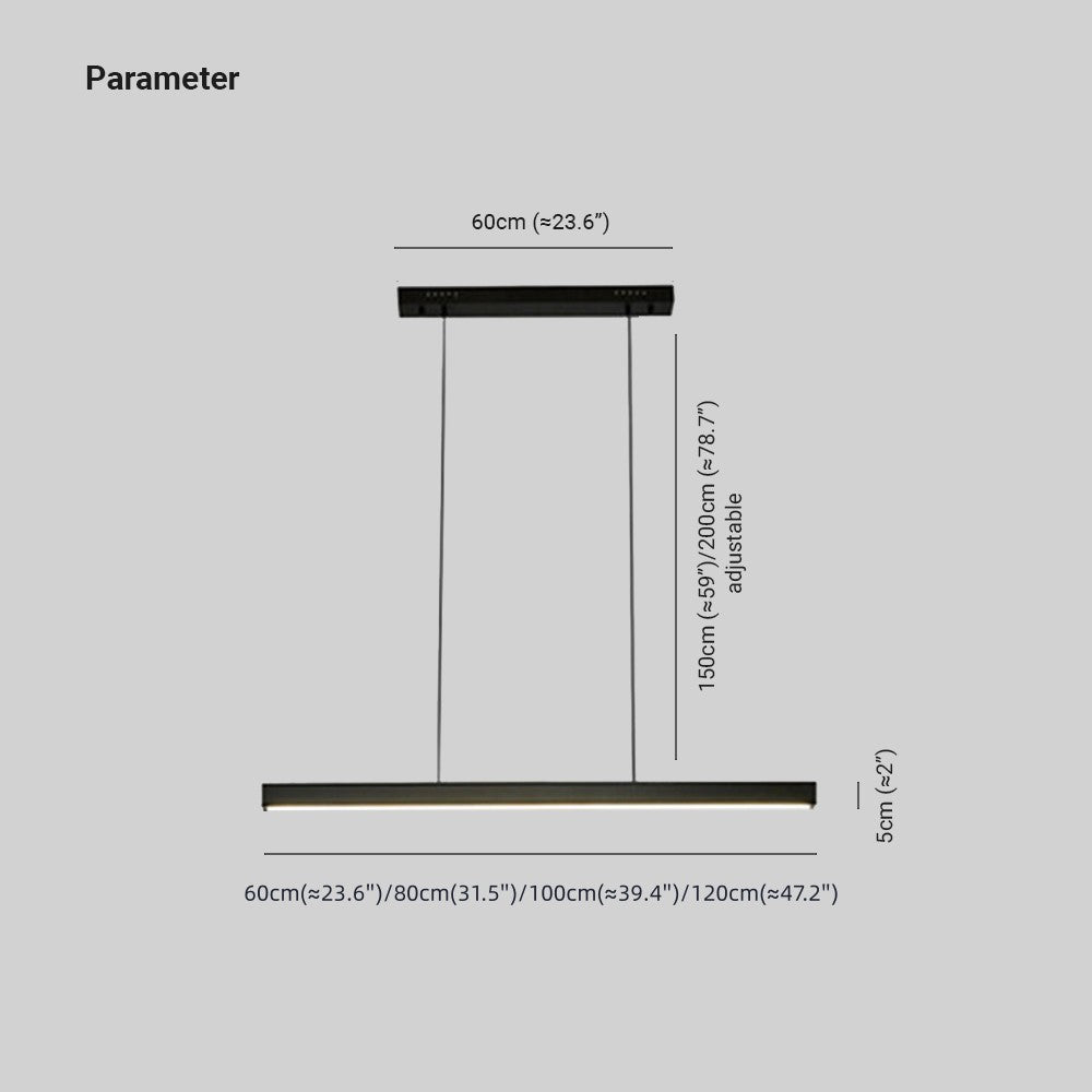 Orva Minimalist Classic Black & White Linear Pendant Light - Neutralighting