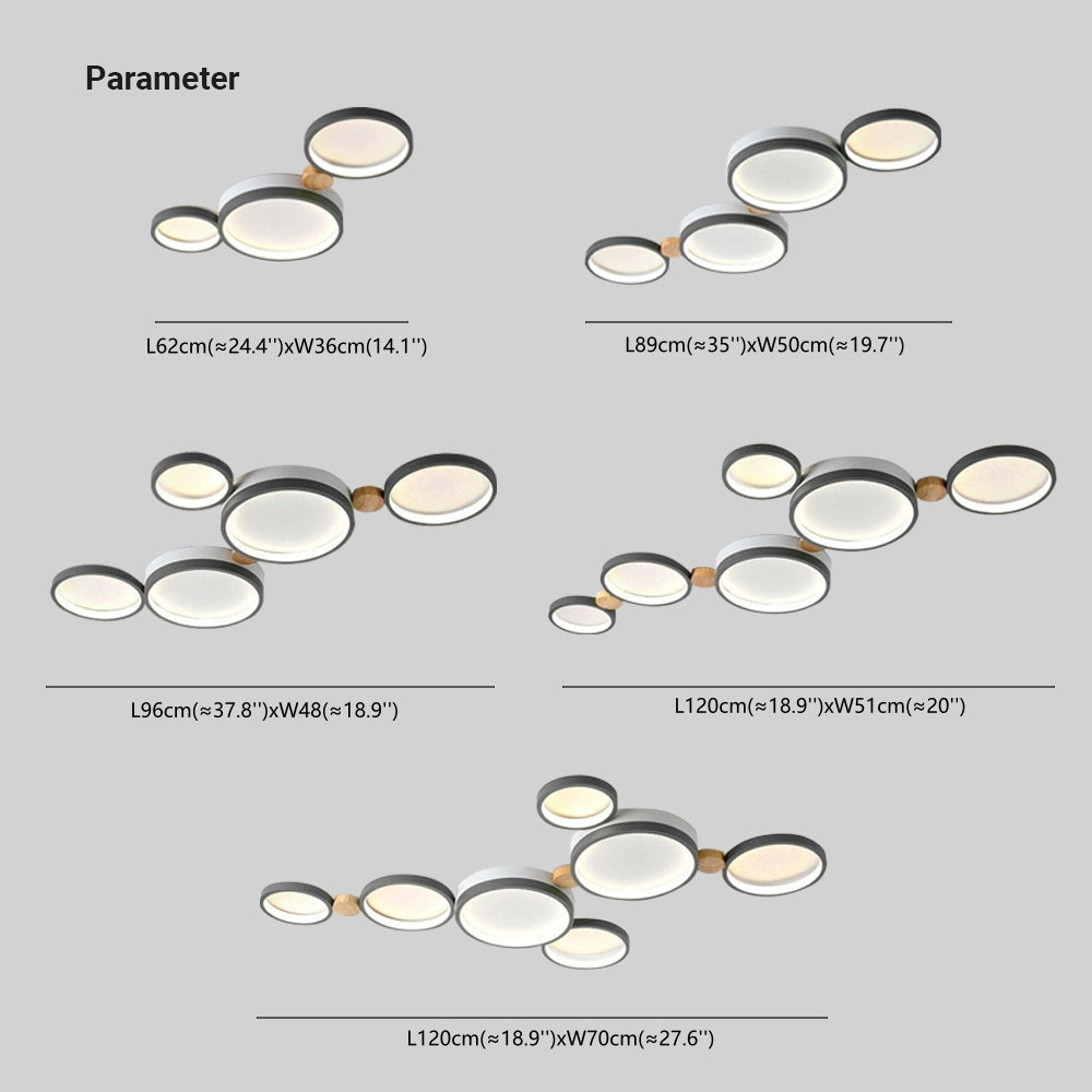 Arisha Round Flush Mount Ceiling Light 3 Colour 3/4/5/6/7 Heads - Neutralighting