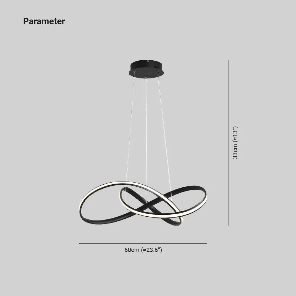 Arisha Pendant Light linear Modern, Acrylic/Metal, Black/White, Dining Room - Neutralighting