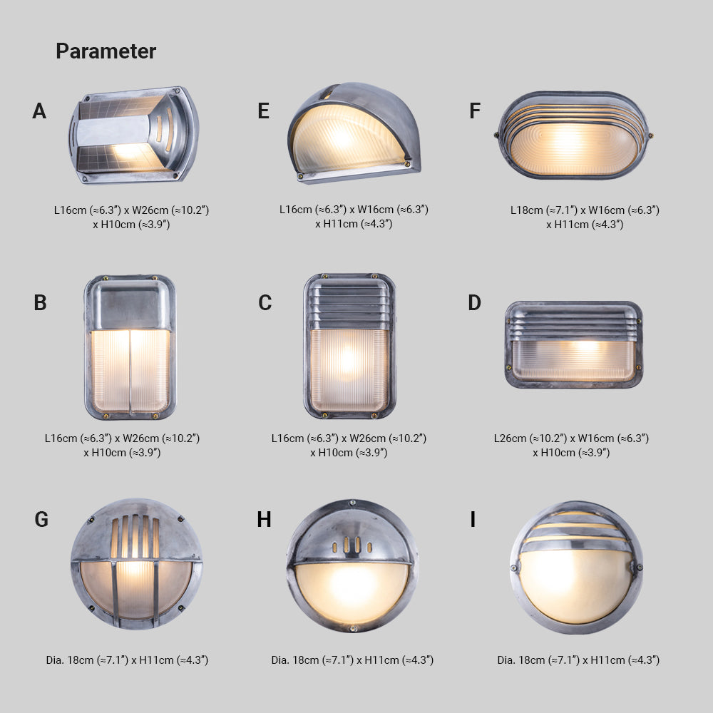 Wyre Wall Lamp Geometric Modern Metal Glass Outdoor - Neutralighting