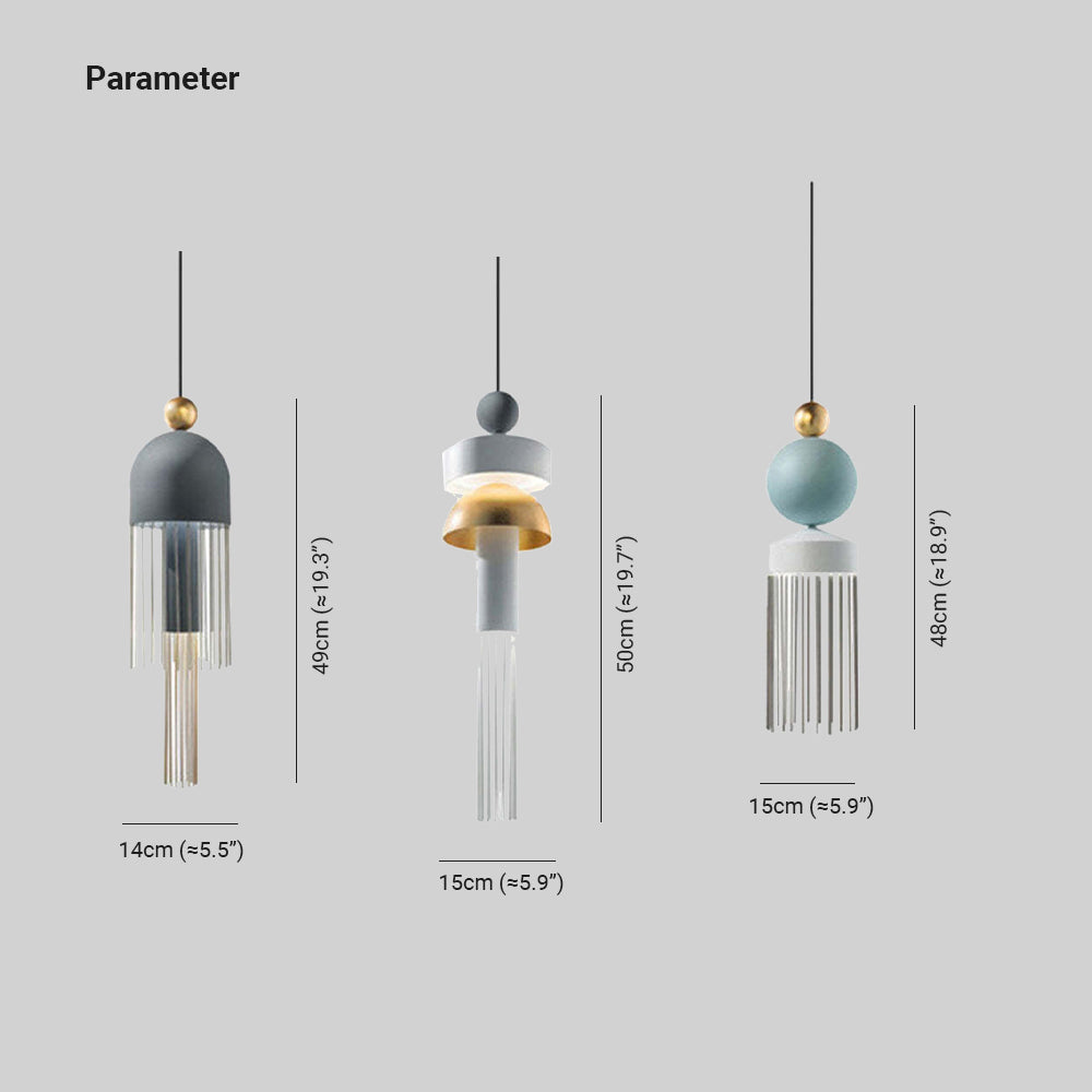 Arisha Modern Tassel Metal Pendant Light - Neutralighting