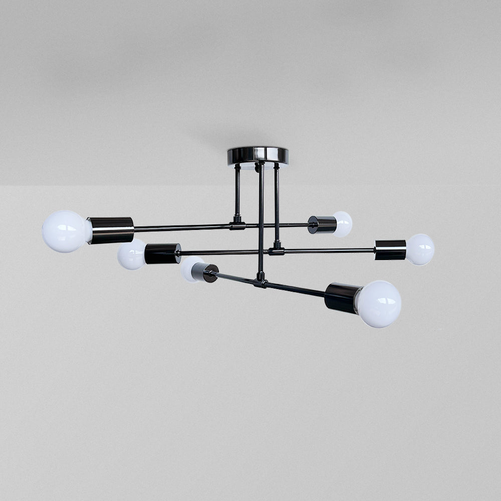 Lindsy Modern Flush Mount Ceiling Light, Gold & Black - Neutralighting