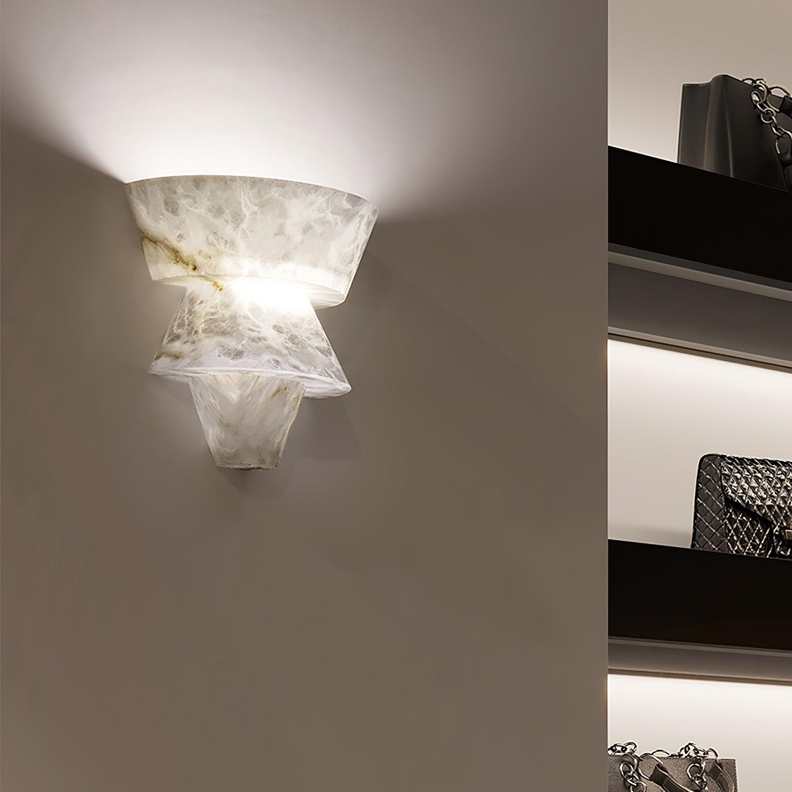 Vyloren Tiered Alabaster Wall Light - Neutralighting