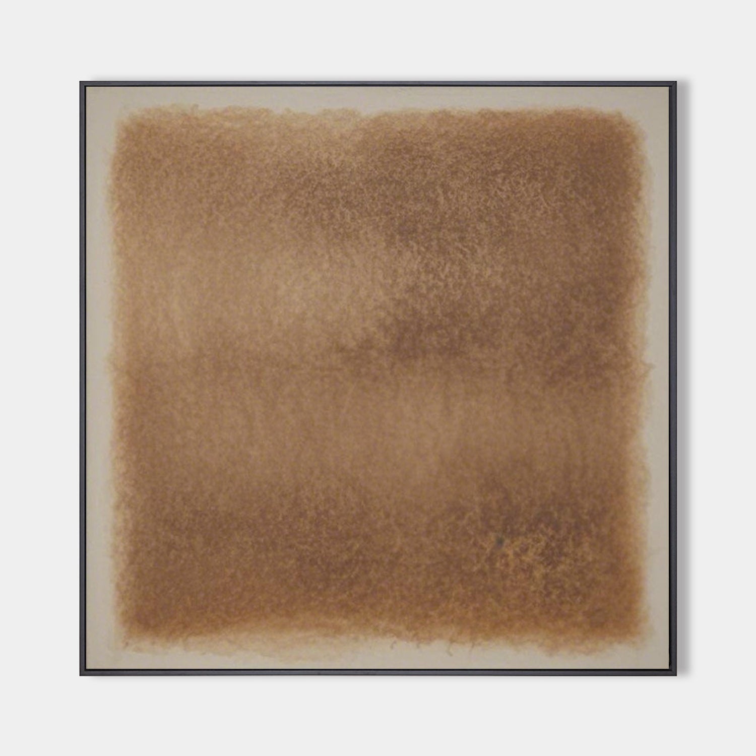 Warm‑Brown‑Taupe Square Gradient Minimalist Abstract Textured Artwork