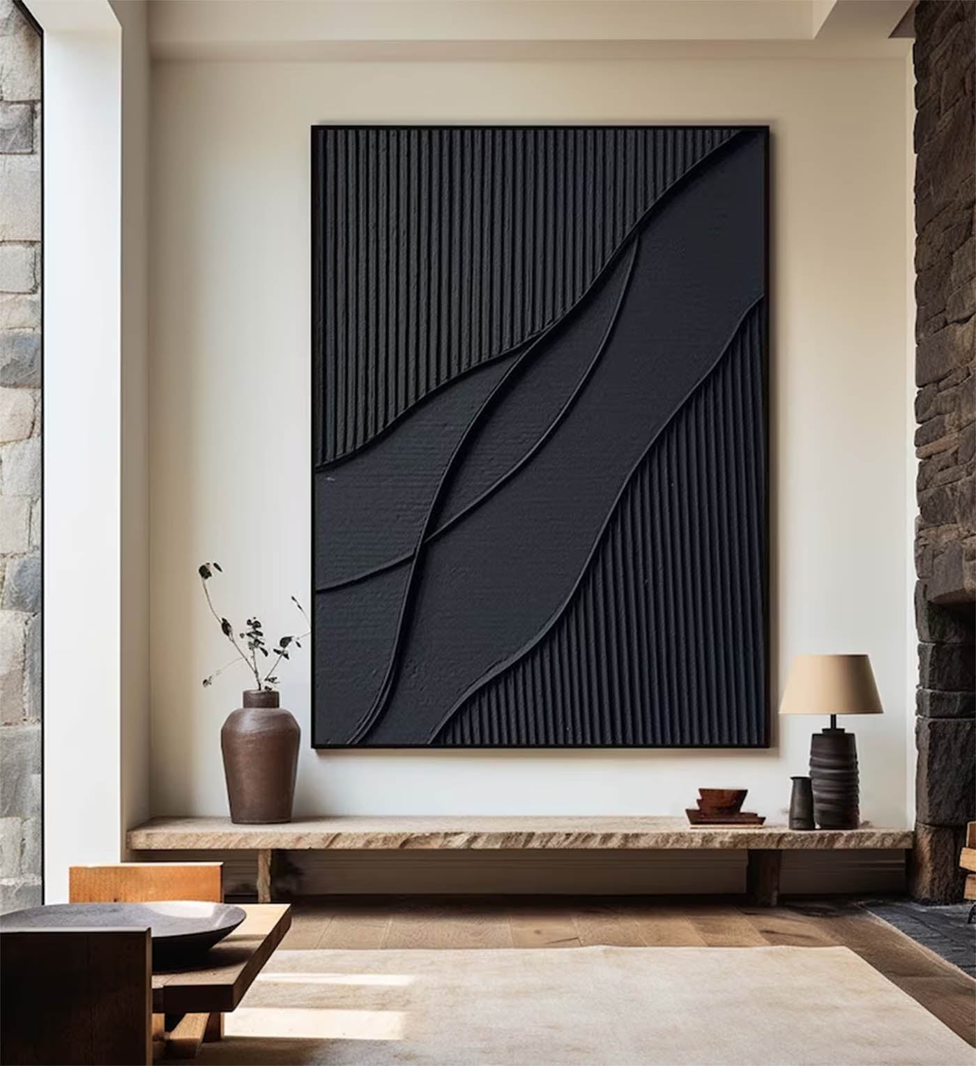 Minimalist Abstract Painting ABAV492 - Neutralighting