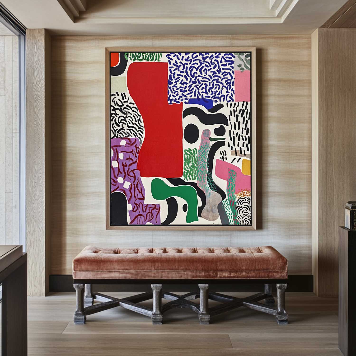 Modern Abstract Painting ABAV563 - Neutralighting