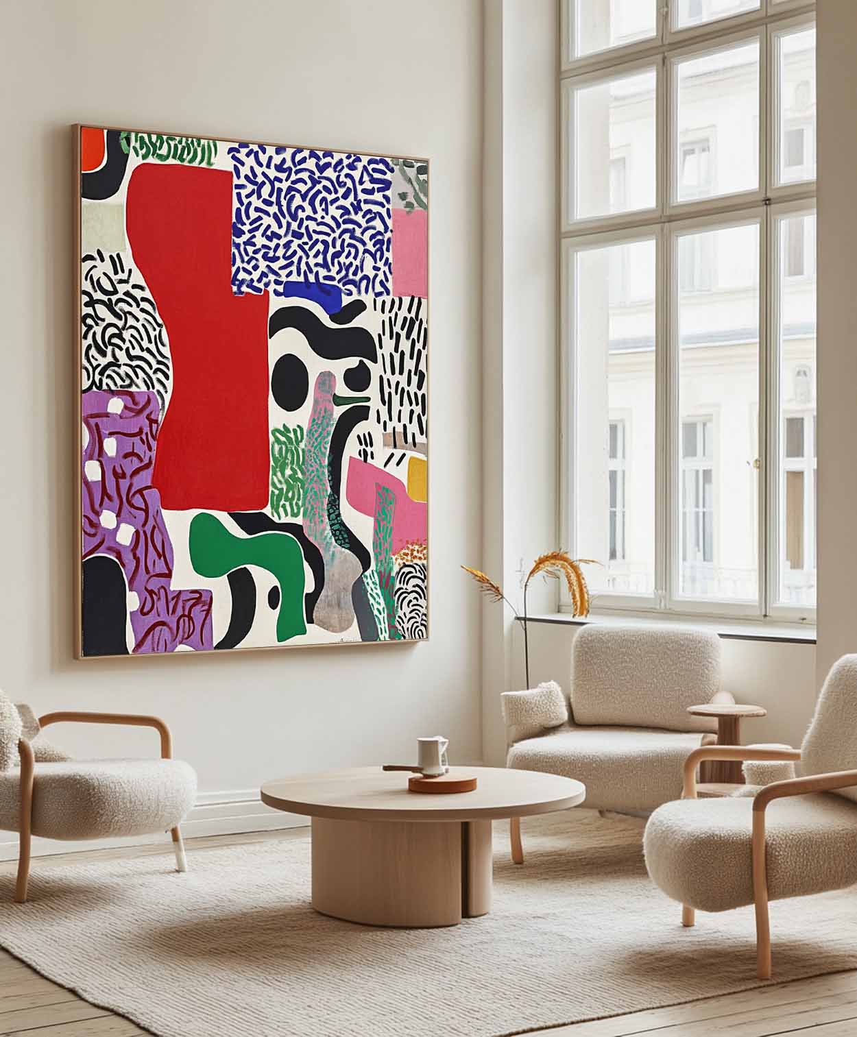 Modern Abstract Painting ABAV563 - Neutralighting