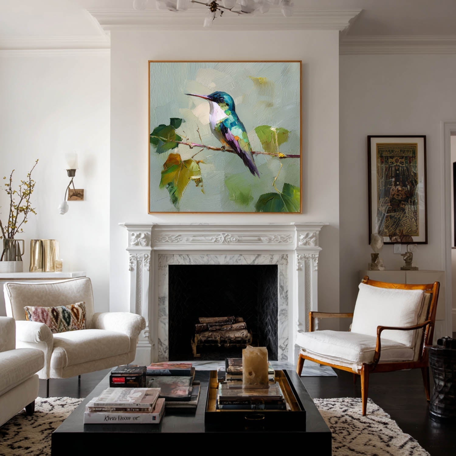 Modern Hummingbird Art ABAS320 - Neutralighting