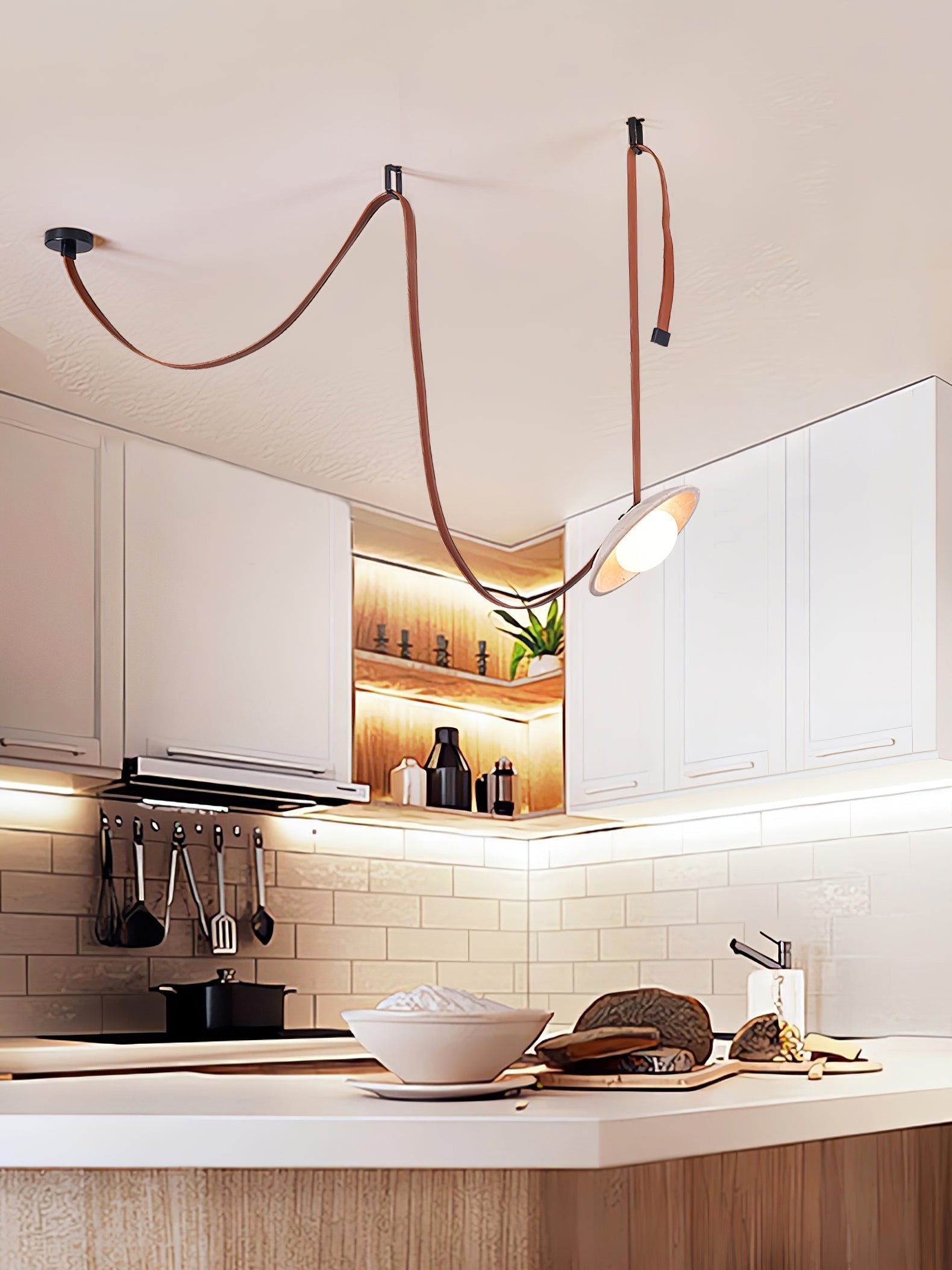 Ulsoryra Organic Travertine Pendant Light Cluster - Neutralighting