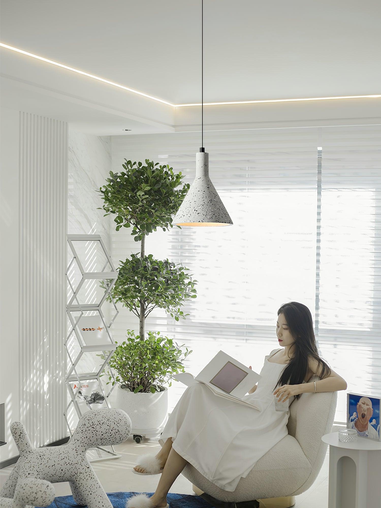 Aurshaor Minimalist Cement Pendant Light - Neutralighting