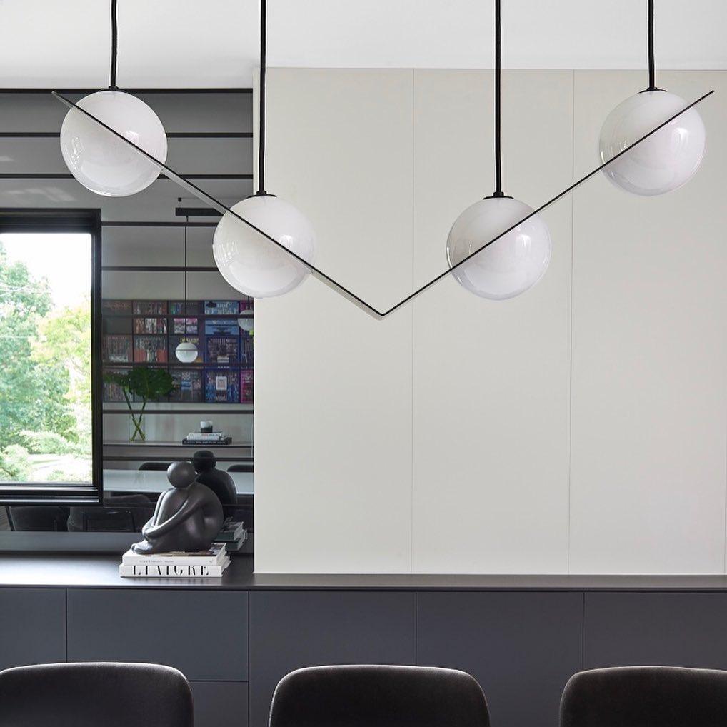 Selan Black Glass Pendant Lamp - Neutralighting