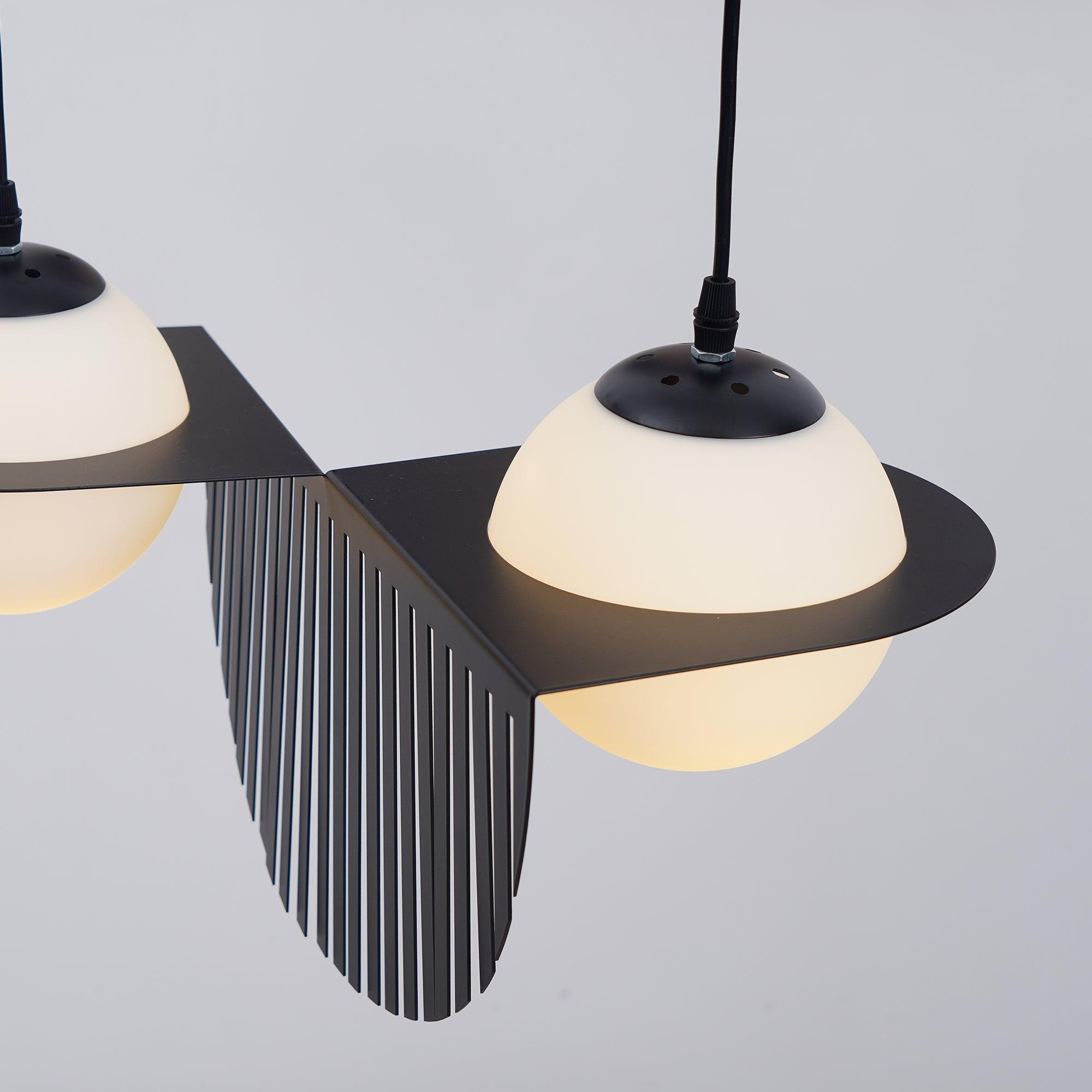 Selan Black Glass Pendant Lamp - Neutralighting