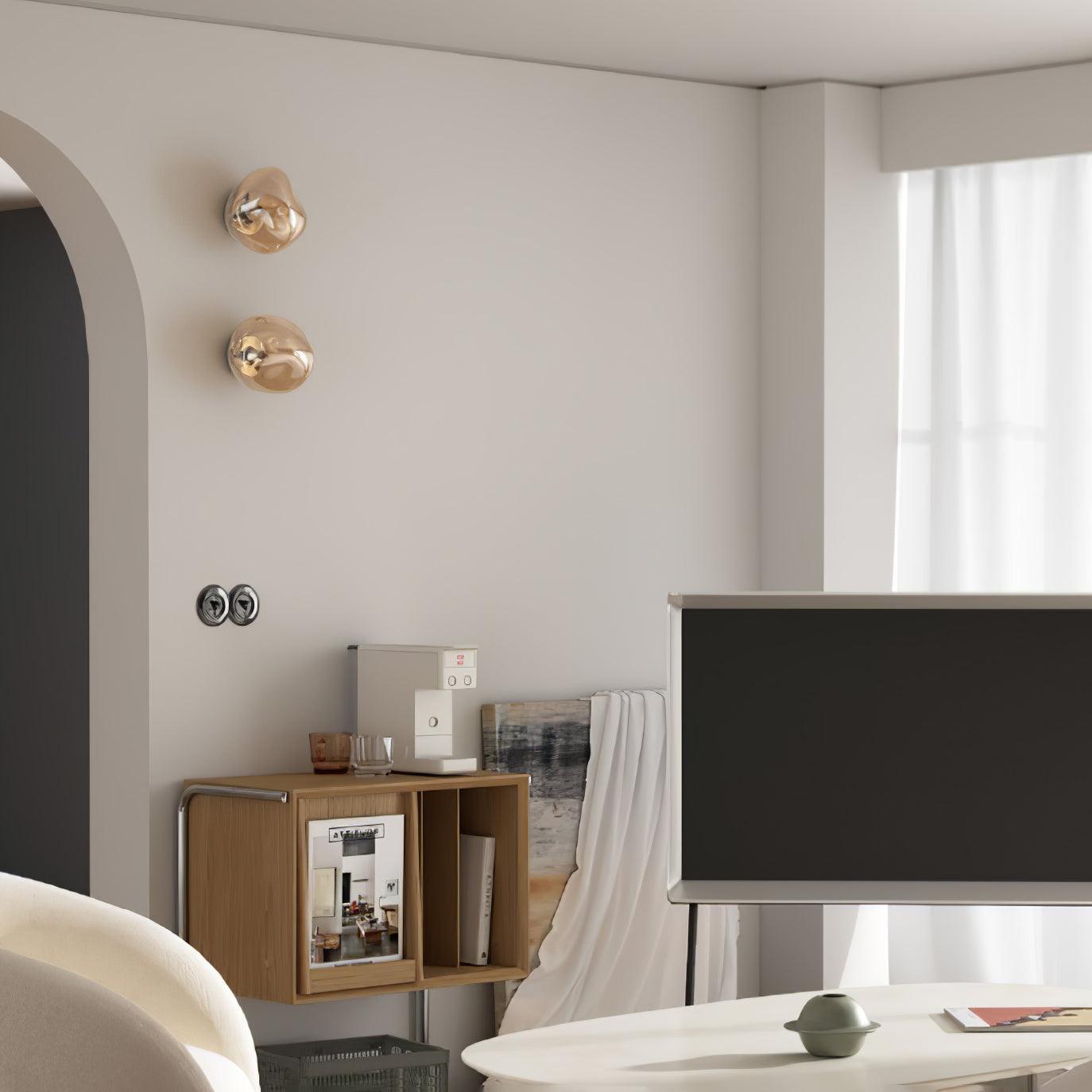 Auden Amber Glass Wall Lamp - Neutralighting