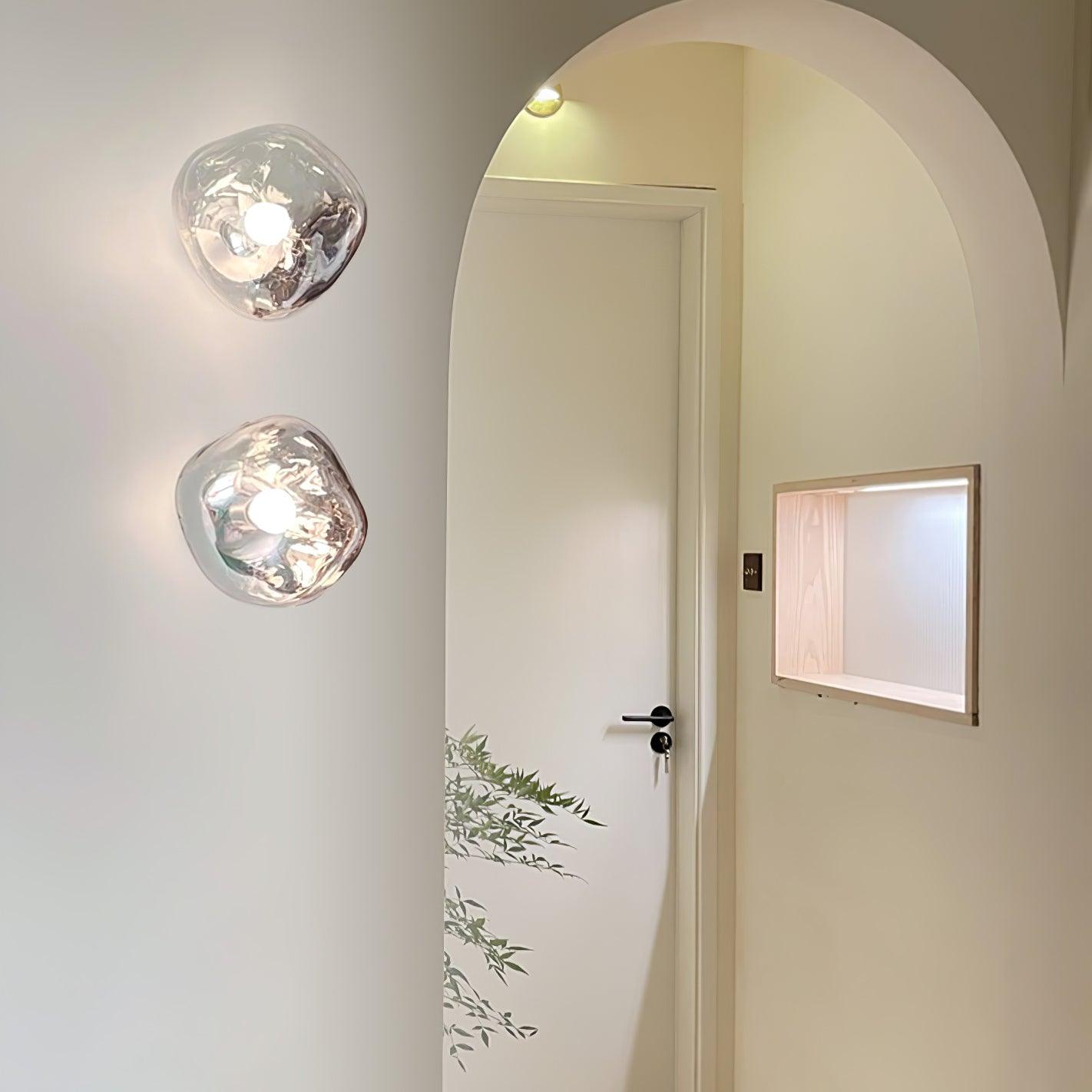 Auden Amber Glass Wall Lamp - Neutralighting