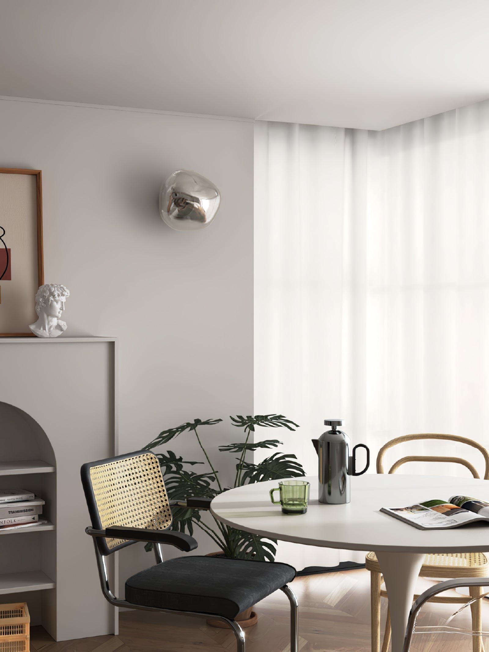 Auden Amber Glass Wall Lamp - Neutralighting