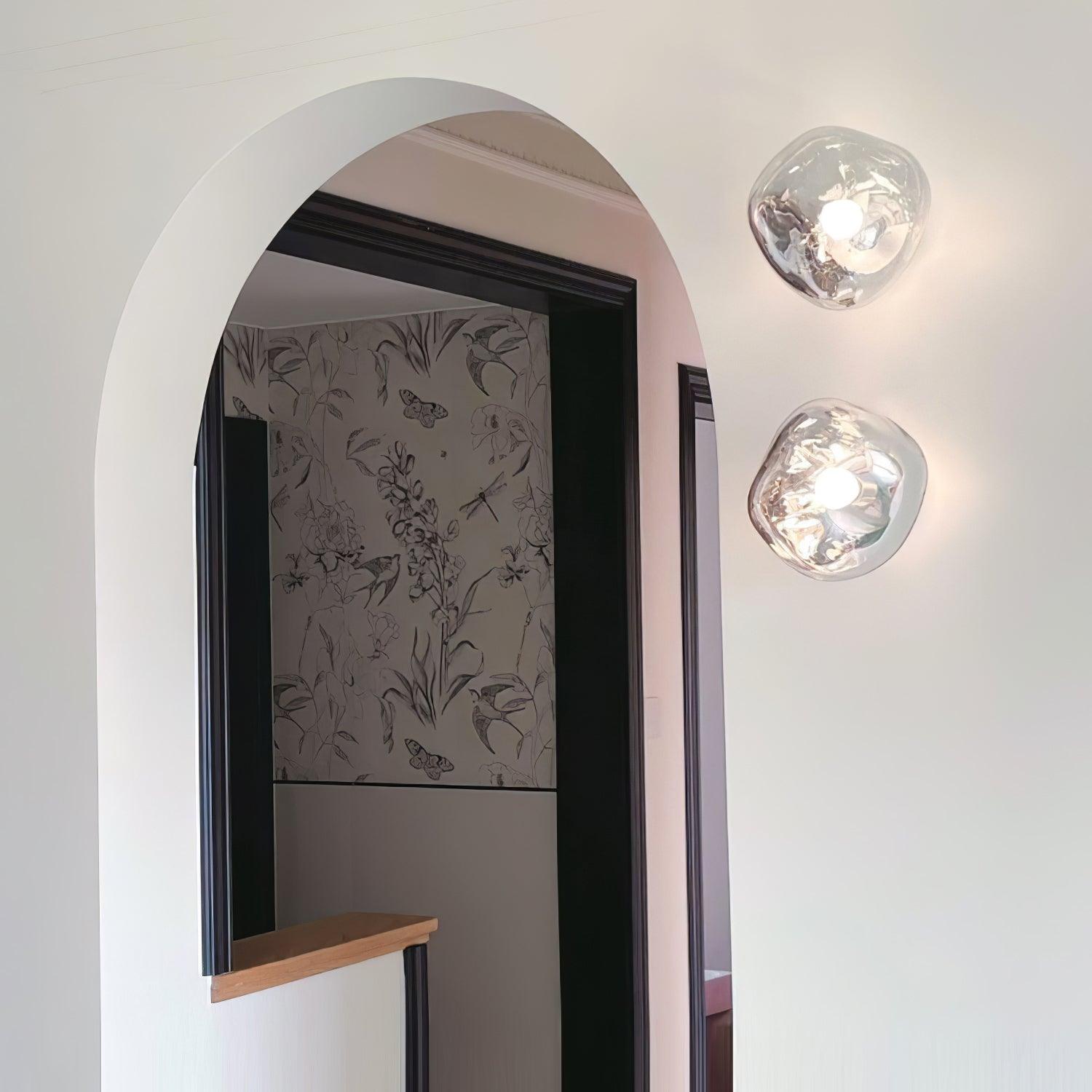 Auden Amber Glass Wall Lamp - Neutralighting