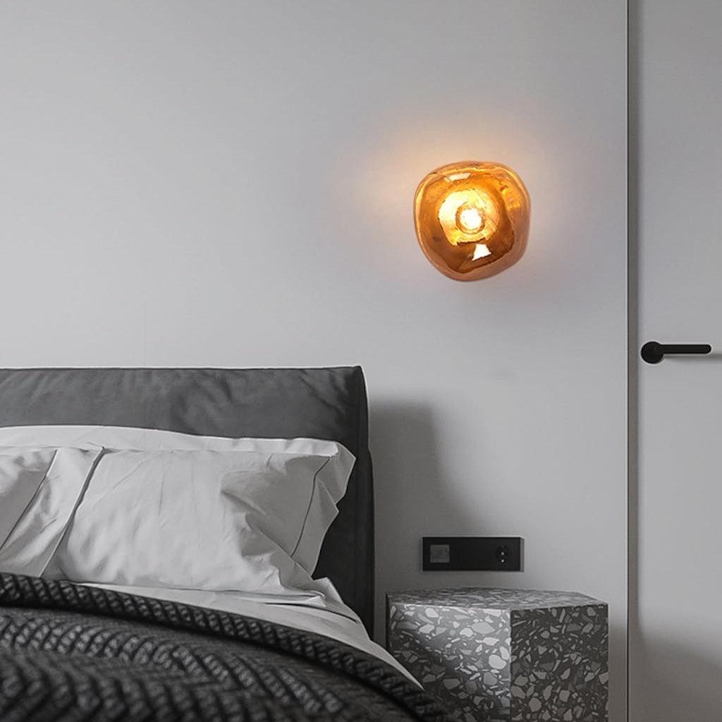 Auden Amber Glass Wall Lamp - Neutralighting