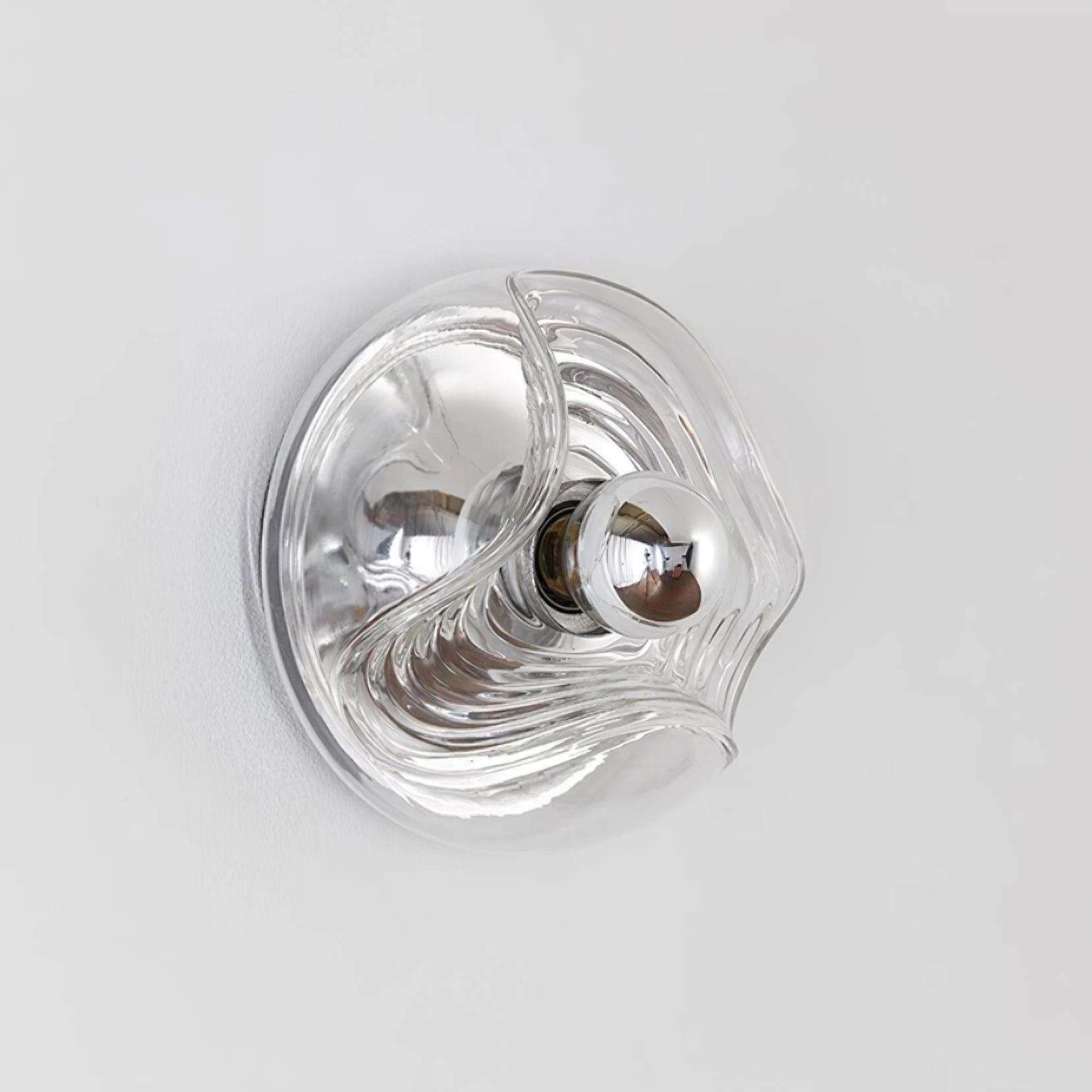 Wall Lamp Swirl Texture Clear Amber Smoke Gray Modern Accent - Neutralighting