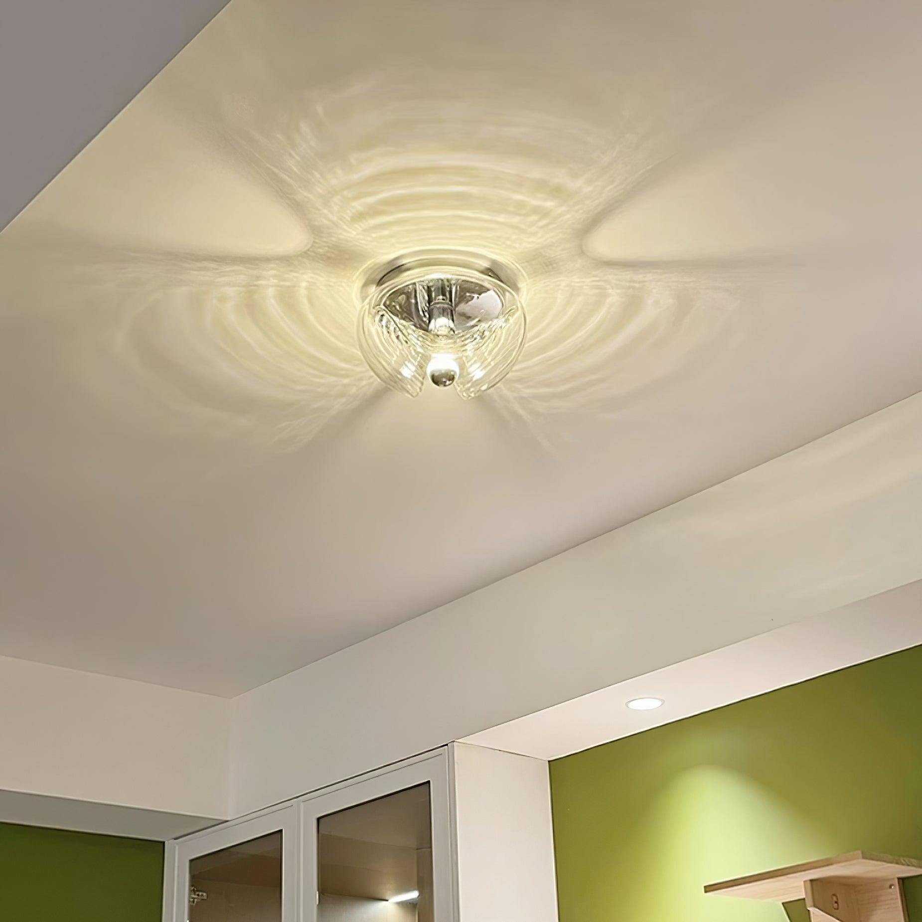 Wall Lamp Swirl Texture Clear Amber Smoke Gray Modern Accent - Neutralighting