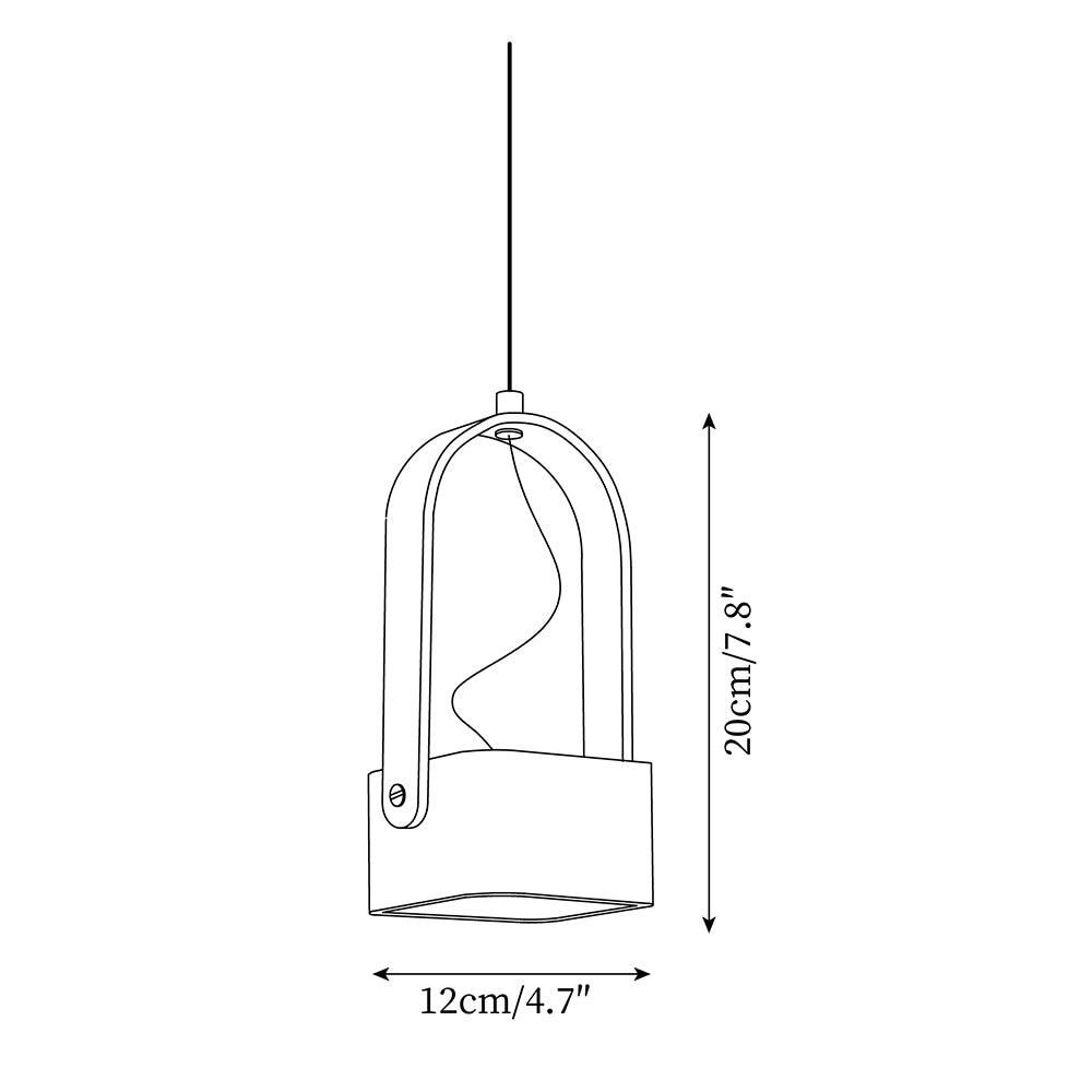 Cesta Pendant Light Square Yellow Travertine - Neutralighting