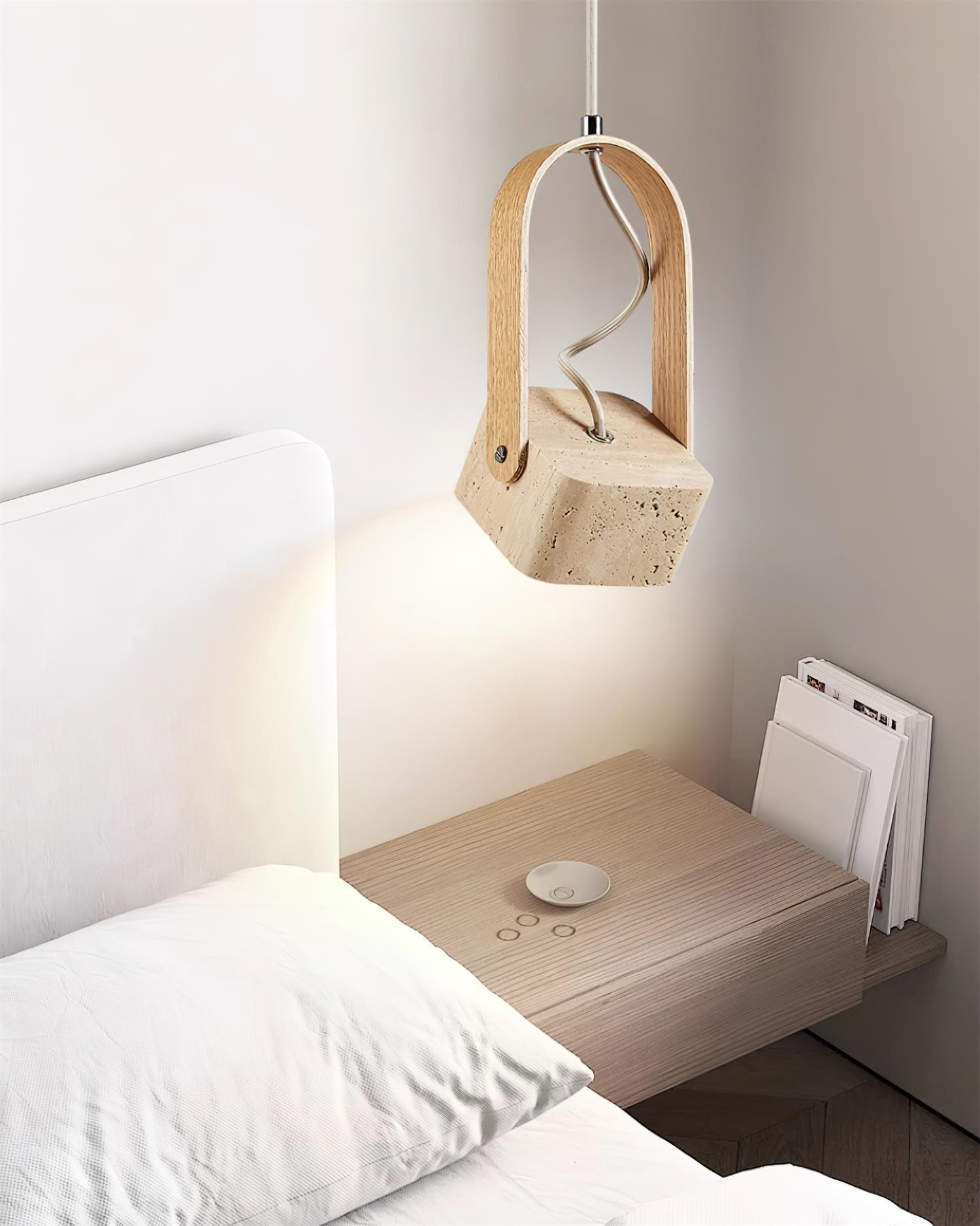 Cesta Pendant Light Square Yellow Travertine - Neutralighting