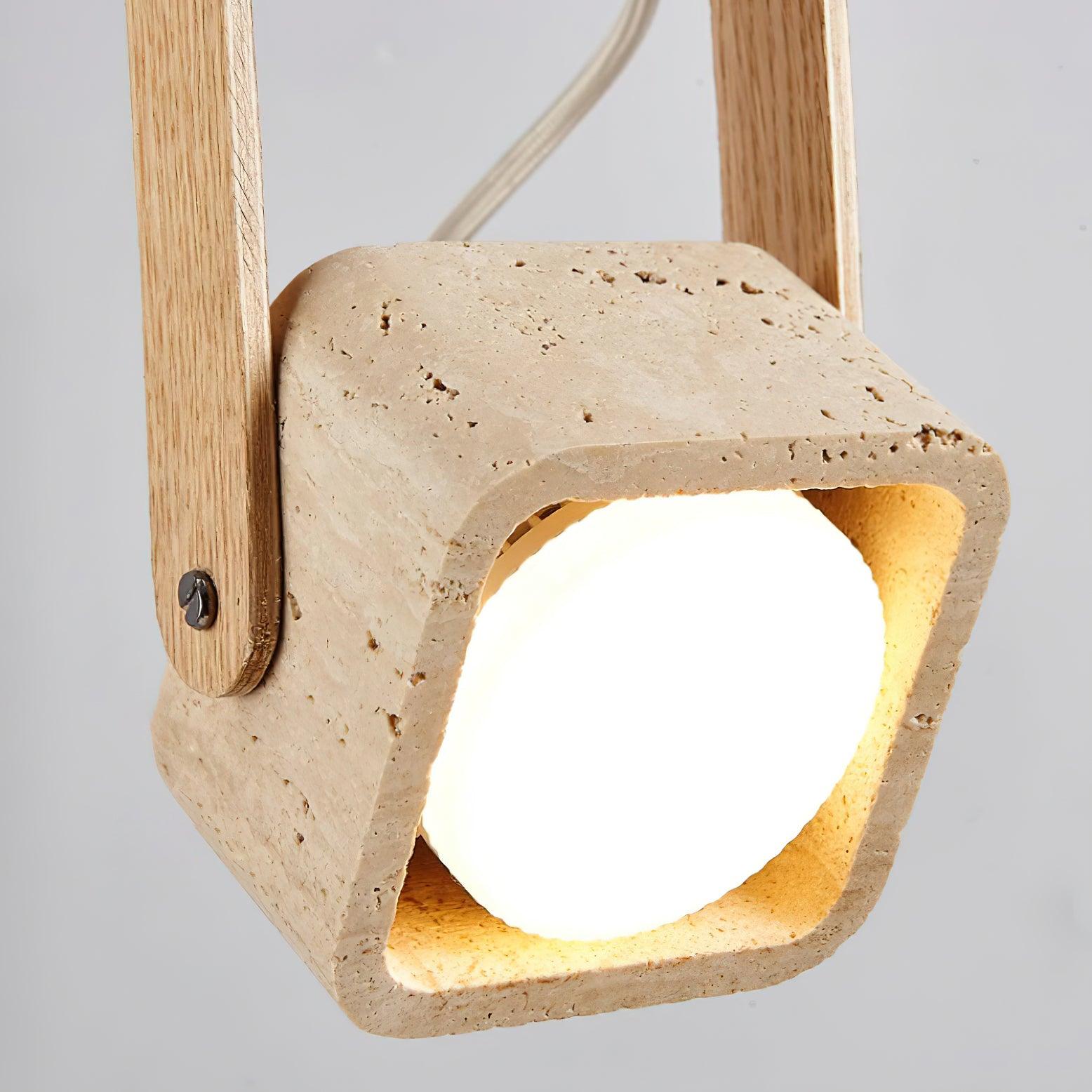 Cesta Pendant Light Square Yellow Travertine - Neutralighting