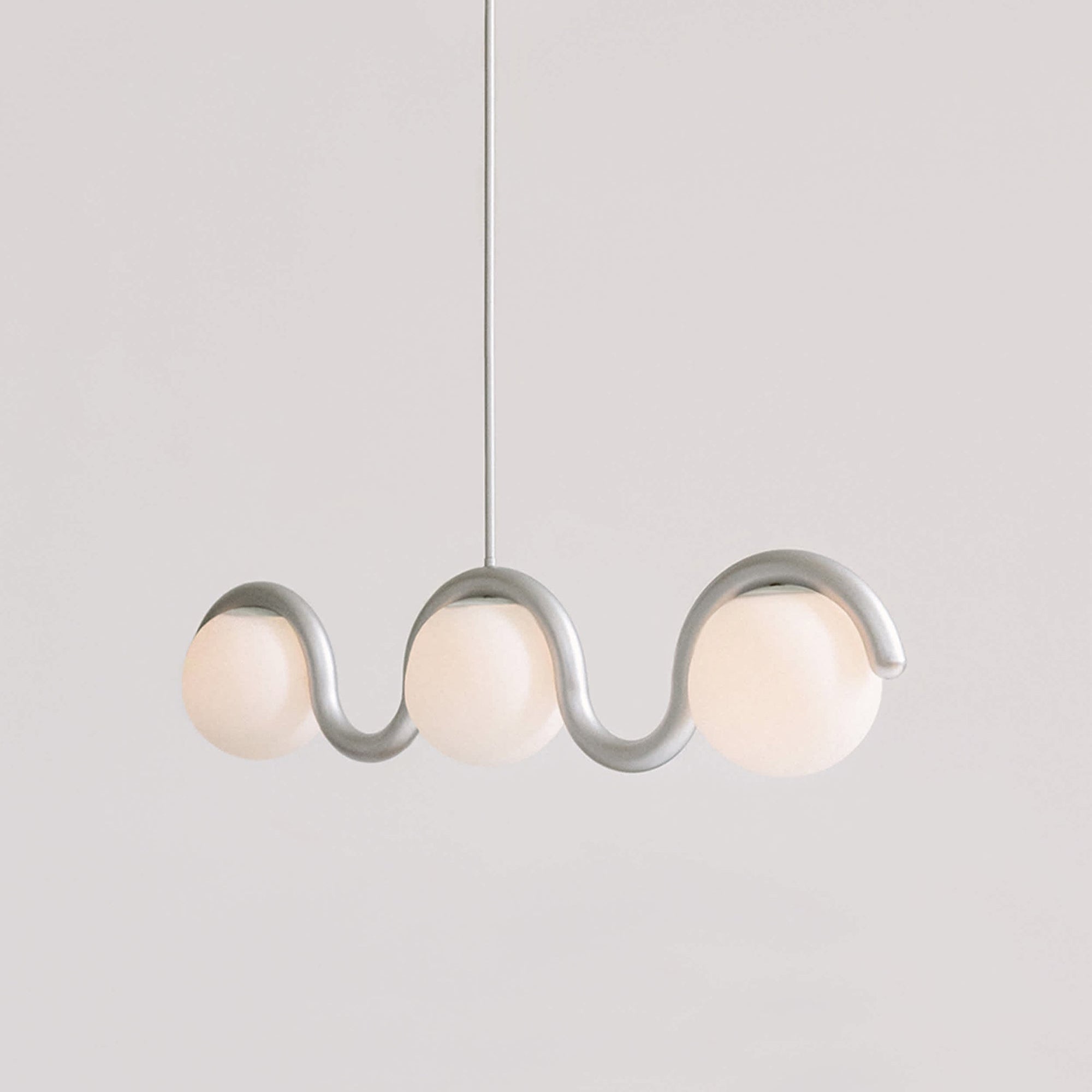 Uveta Linear Chandelier Red&Silver - Neutralighting