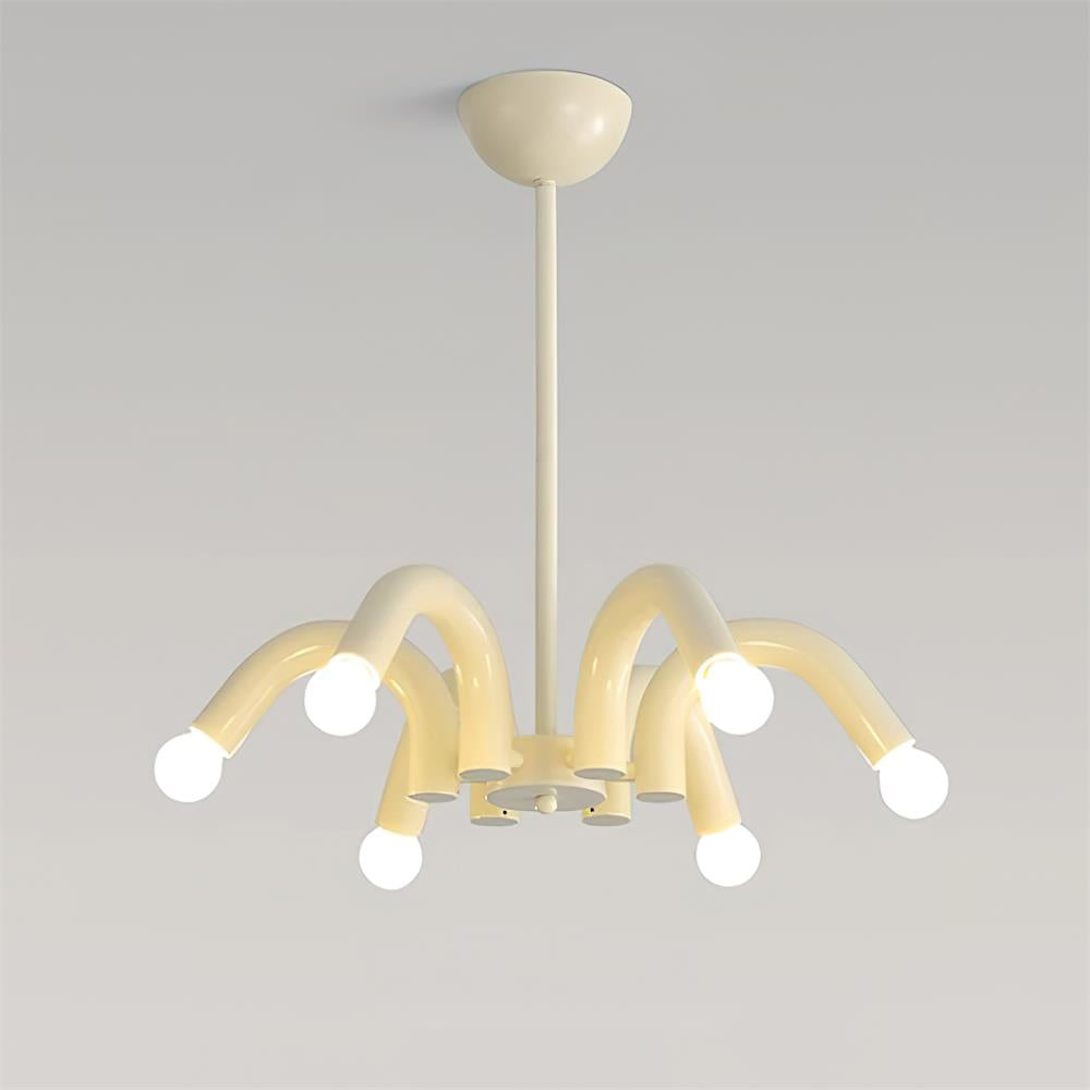Fivelle Modern Cream Multi-Arm Chandelier - Neutralighting