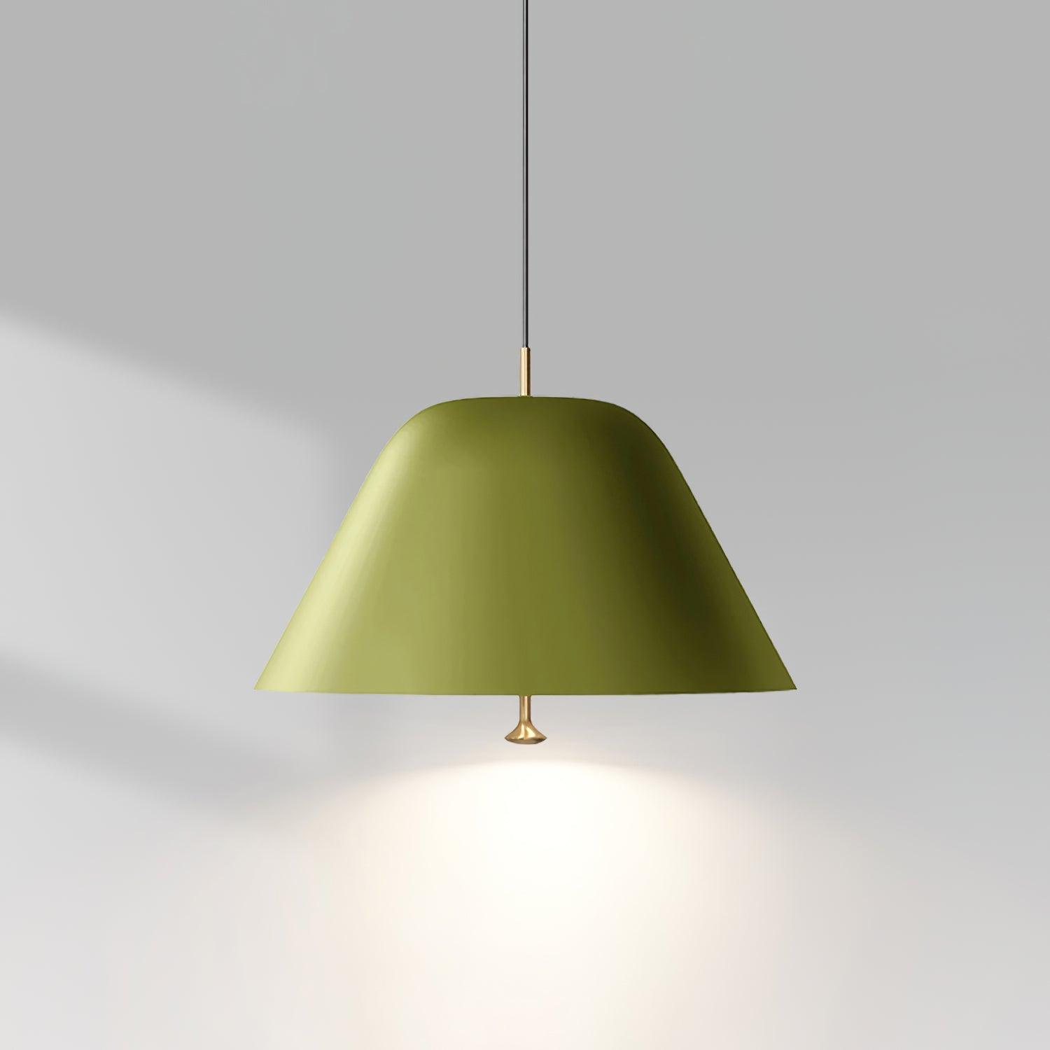 Pendant Lamp Modern Metal Shade in Green and White Minimalist - Neutralighting